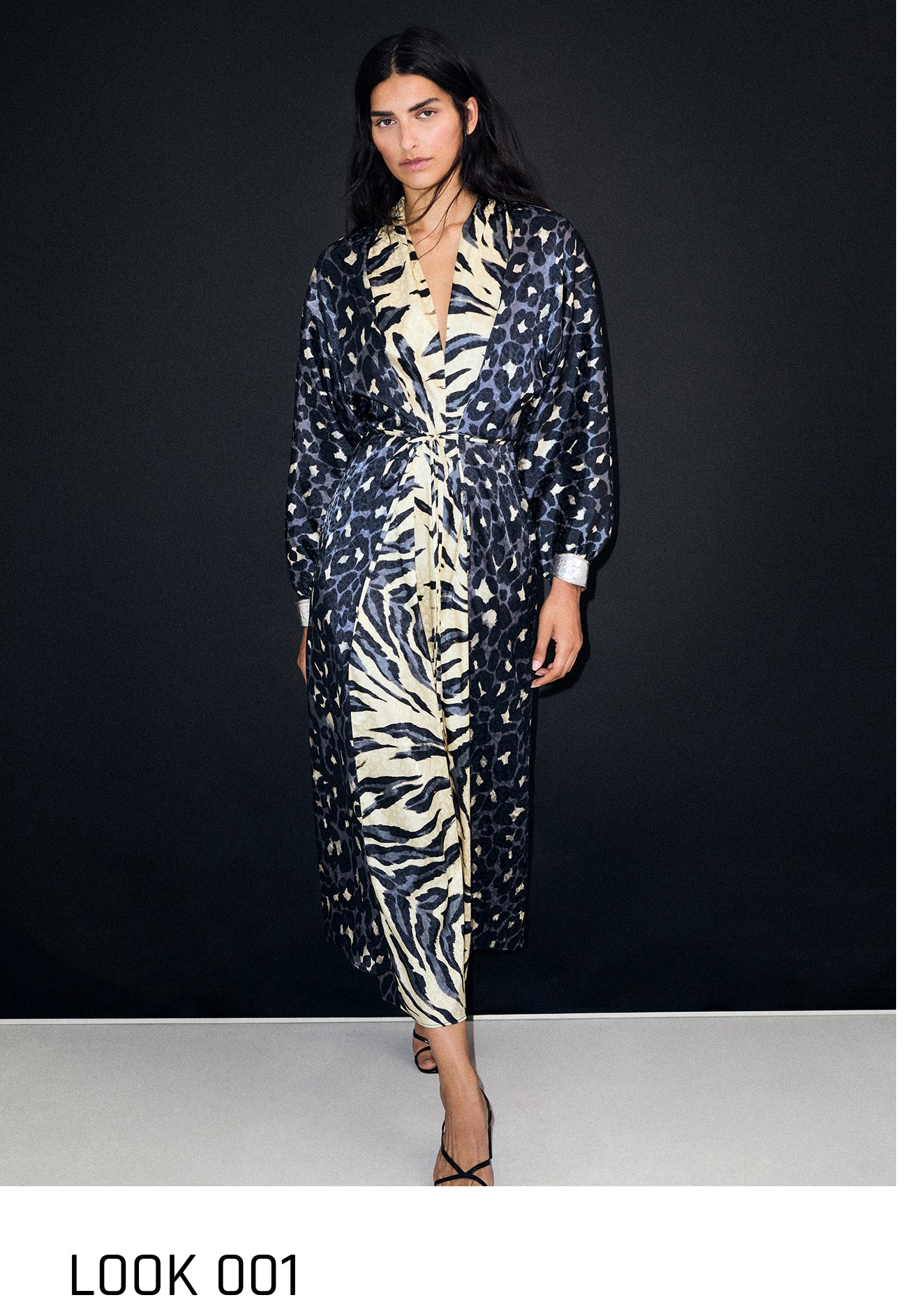 LONG ANIMAL PRINT DRESS