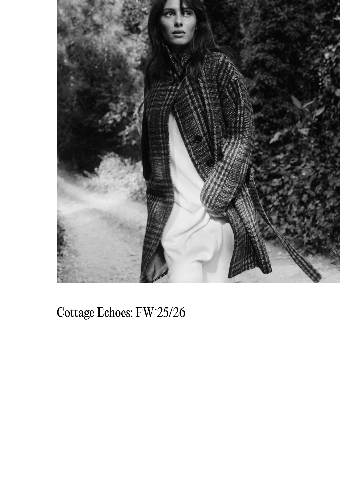 SHORT CHECKED WOOL COAT