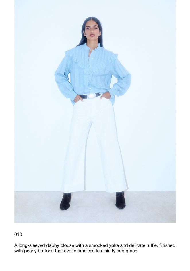 DENIM CULOTTE TROUSERS