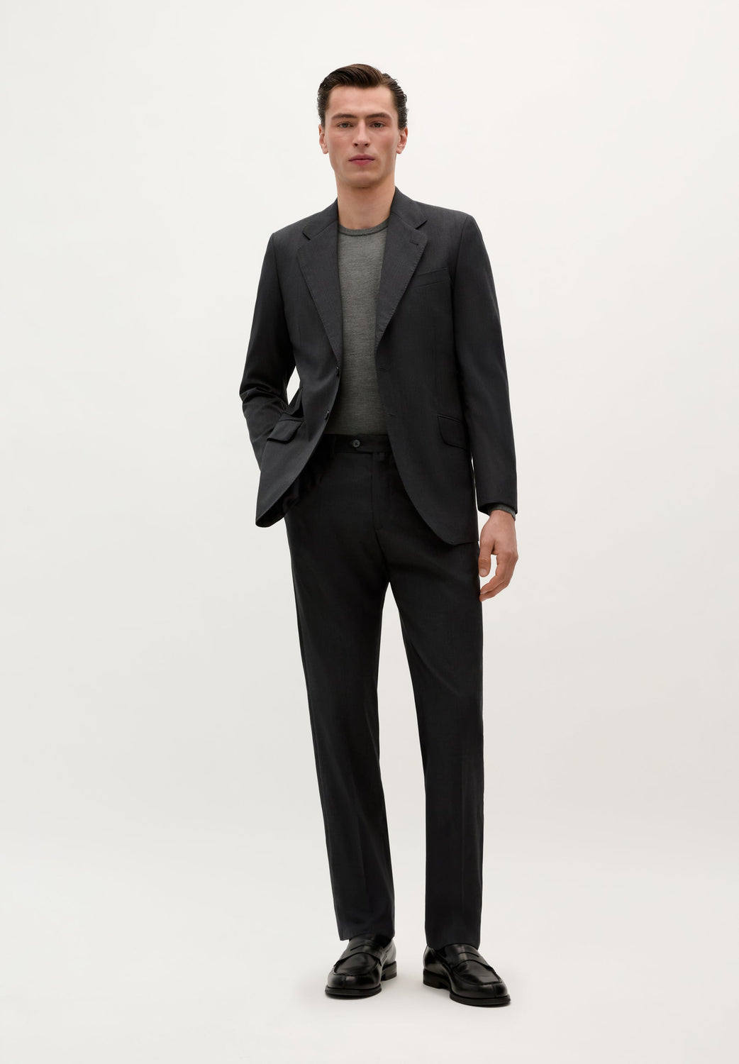 TRAJE CLÁSICO LANA GRIS - Scalpers