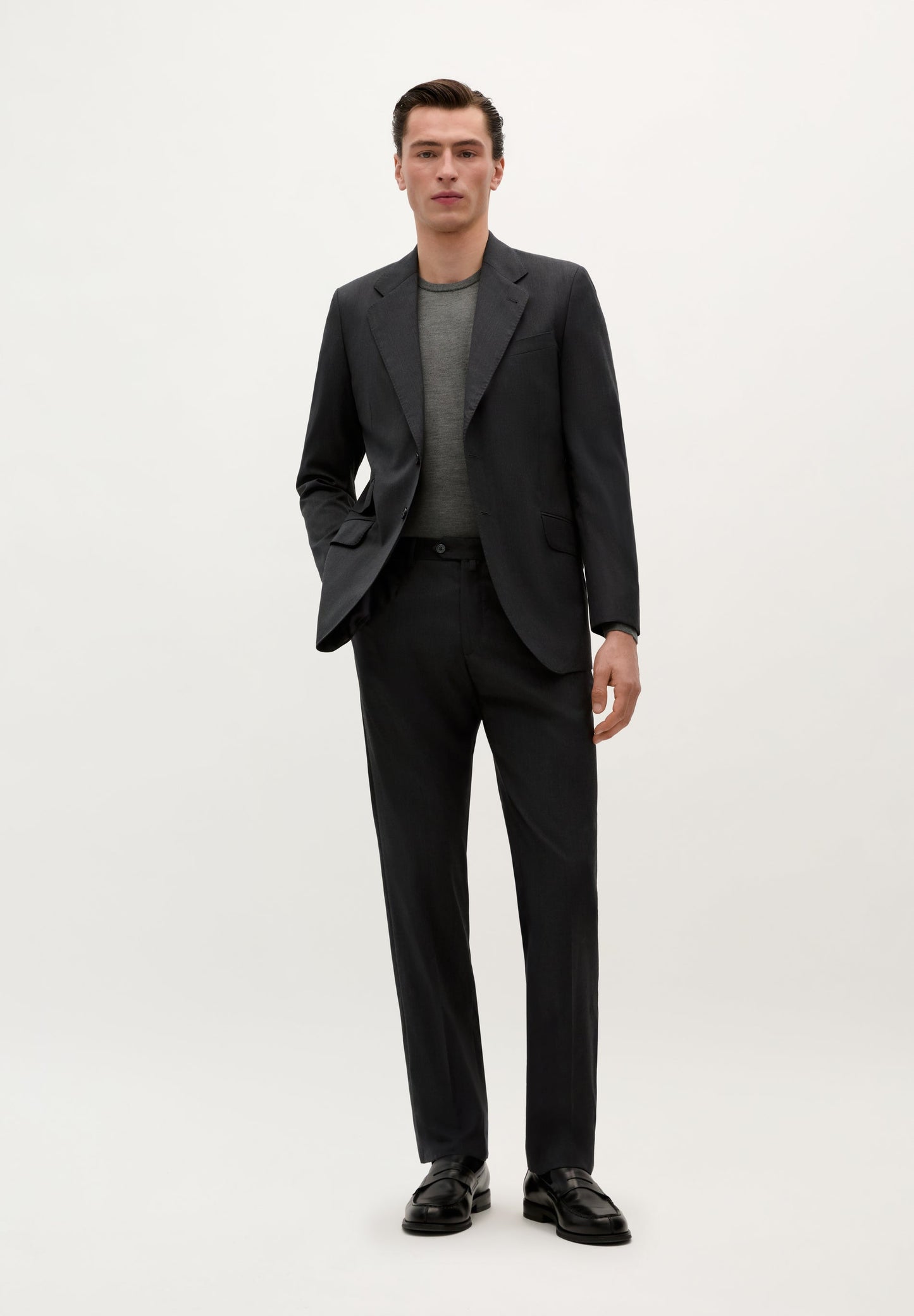 TRAJE CLÁSICO LANA GRIS - Scalpers