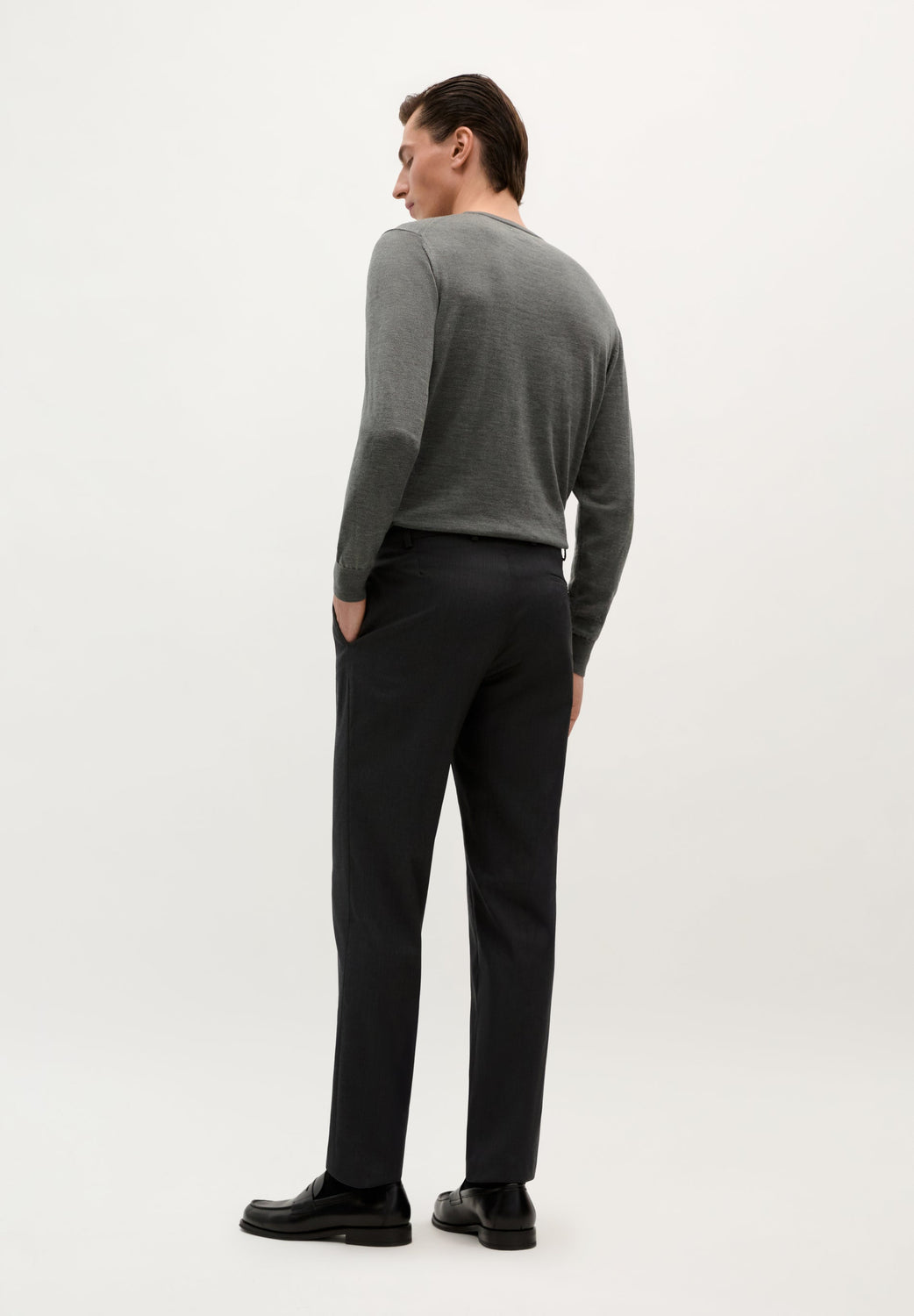TRAJE CLÁSICO LANA GRIS - Scalpers