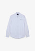 OXFORD SHIRT WITH CONTRAST SKULL PRINT