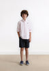 STRIPED SHIRT WITH CONTRAST SKULL