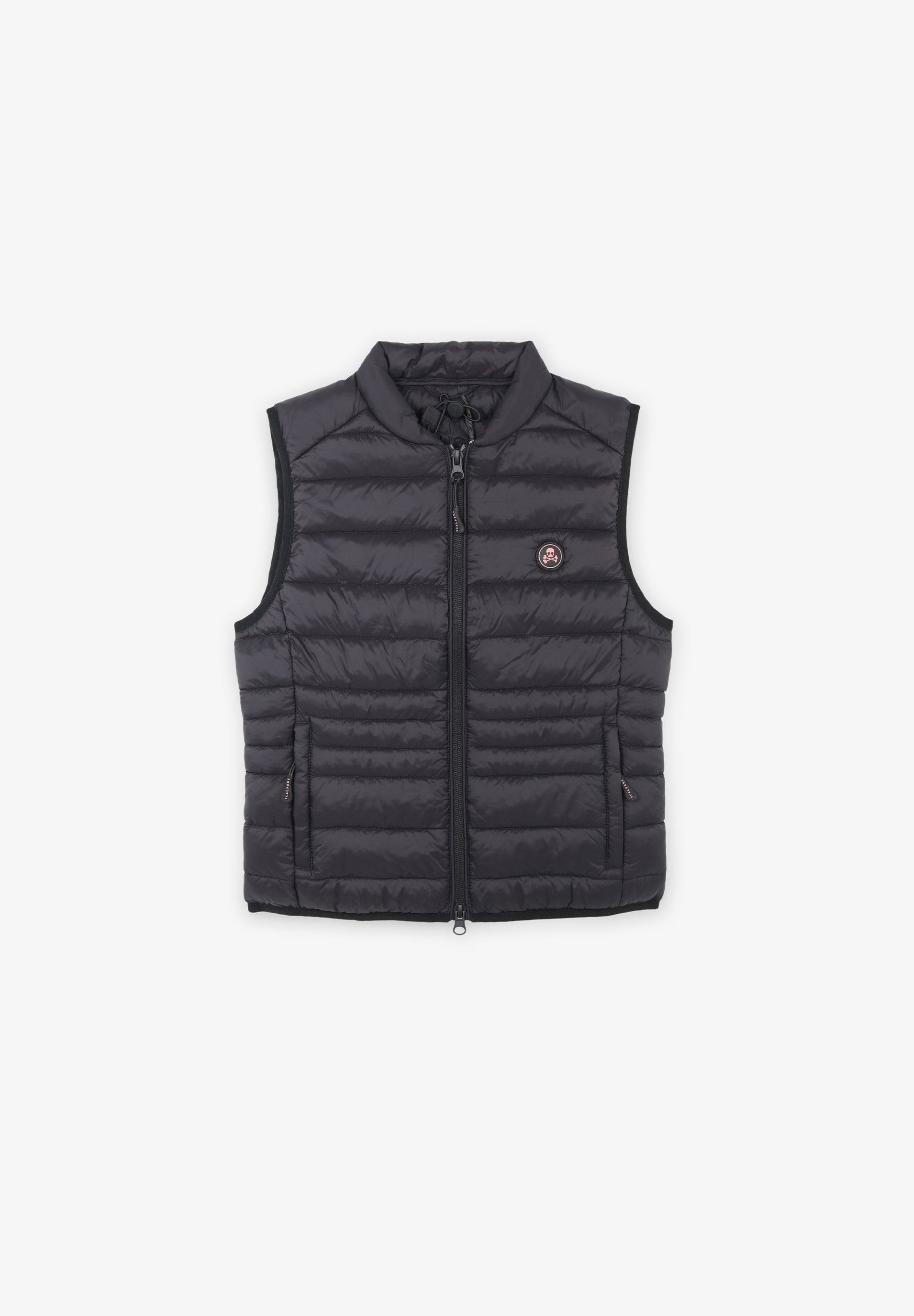 PUFFER VEST WITH SKULL