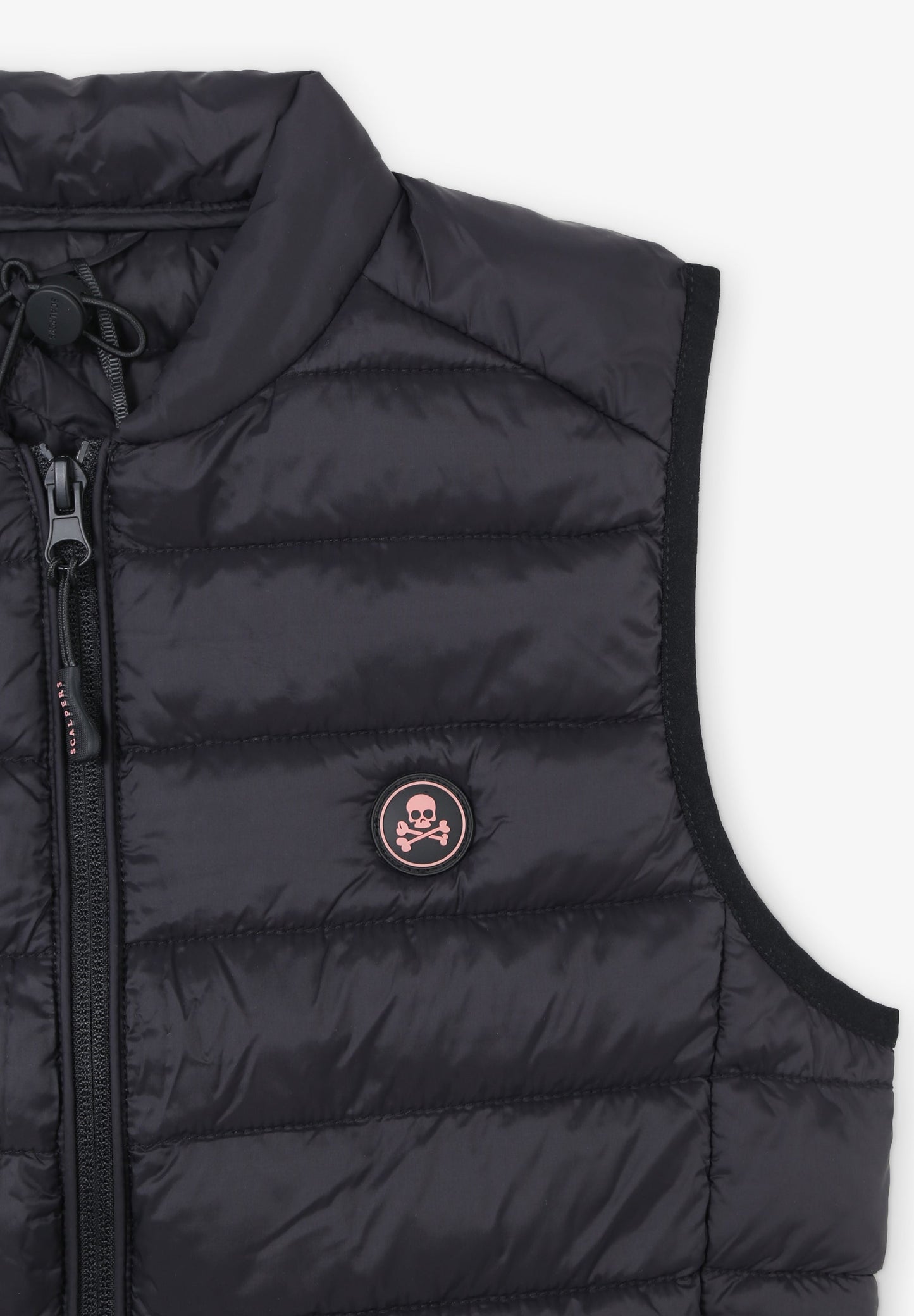 PUFFER VEST WITH SKULL