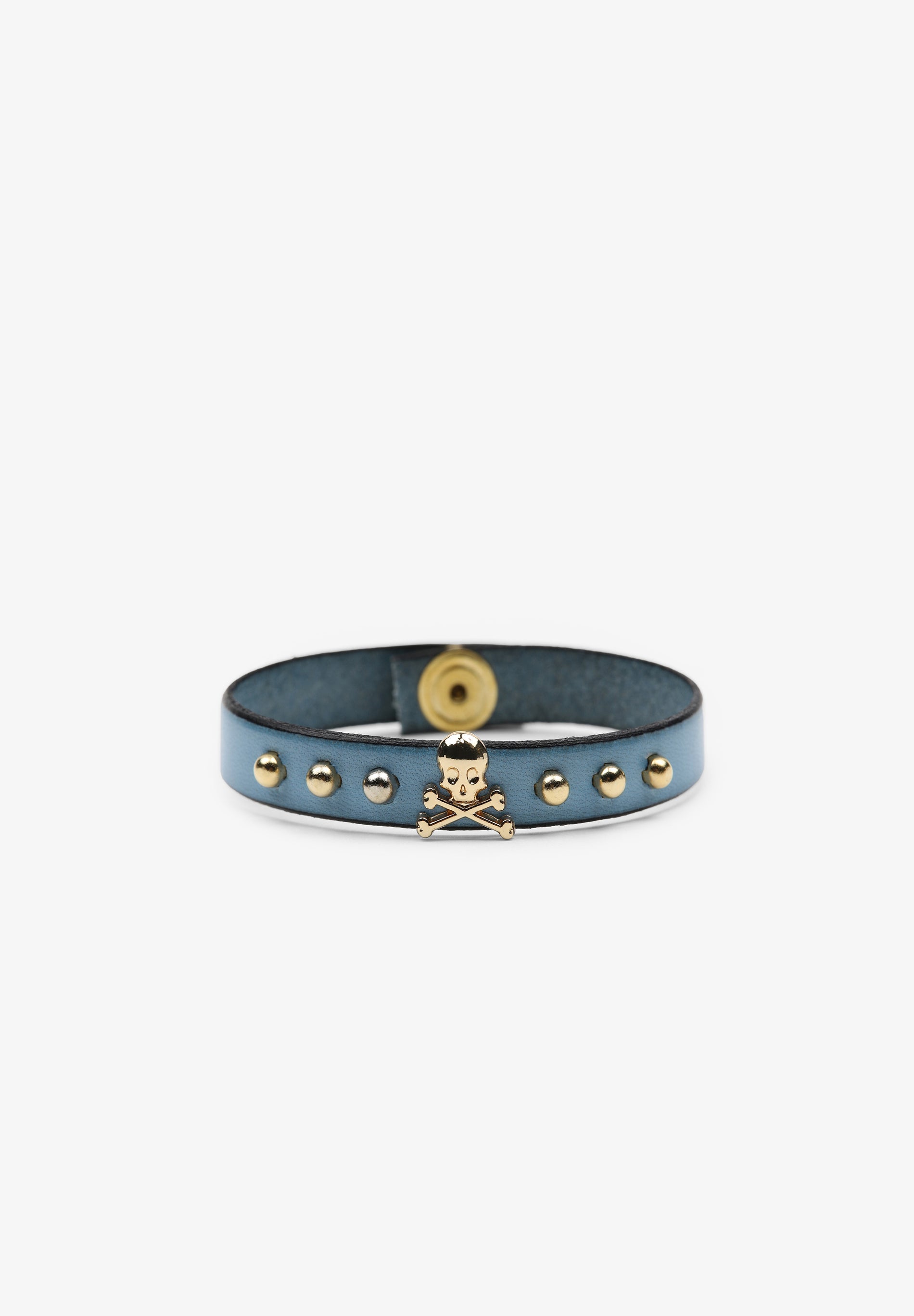 BRACELET WITH SKULL AND STUDS