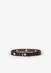 LEATHER BELT WITH GOLD DETAILS