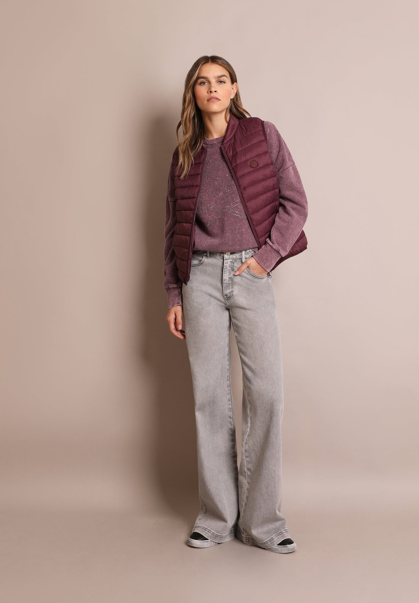 GEWATTEERDE BODYWARMER DOODSKOP