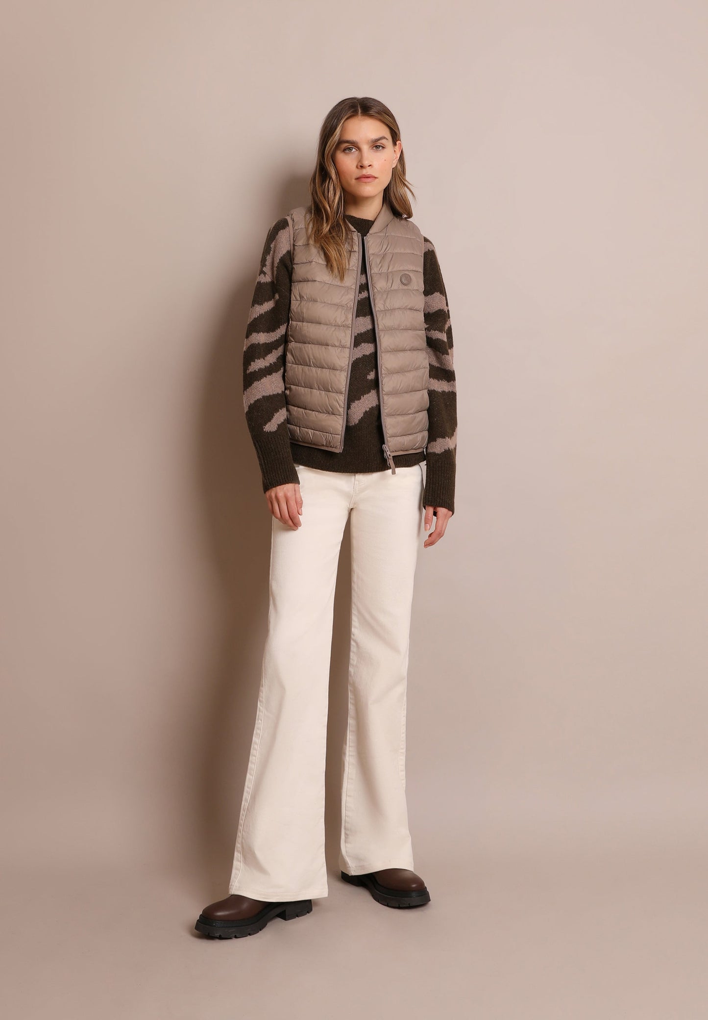 GEWATTEERDE BODYWARMER DOODSKOP