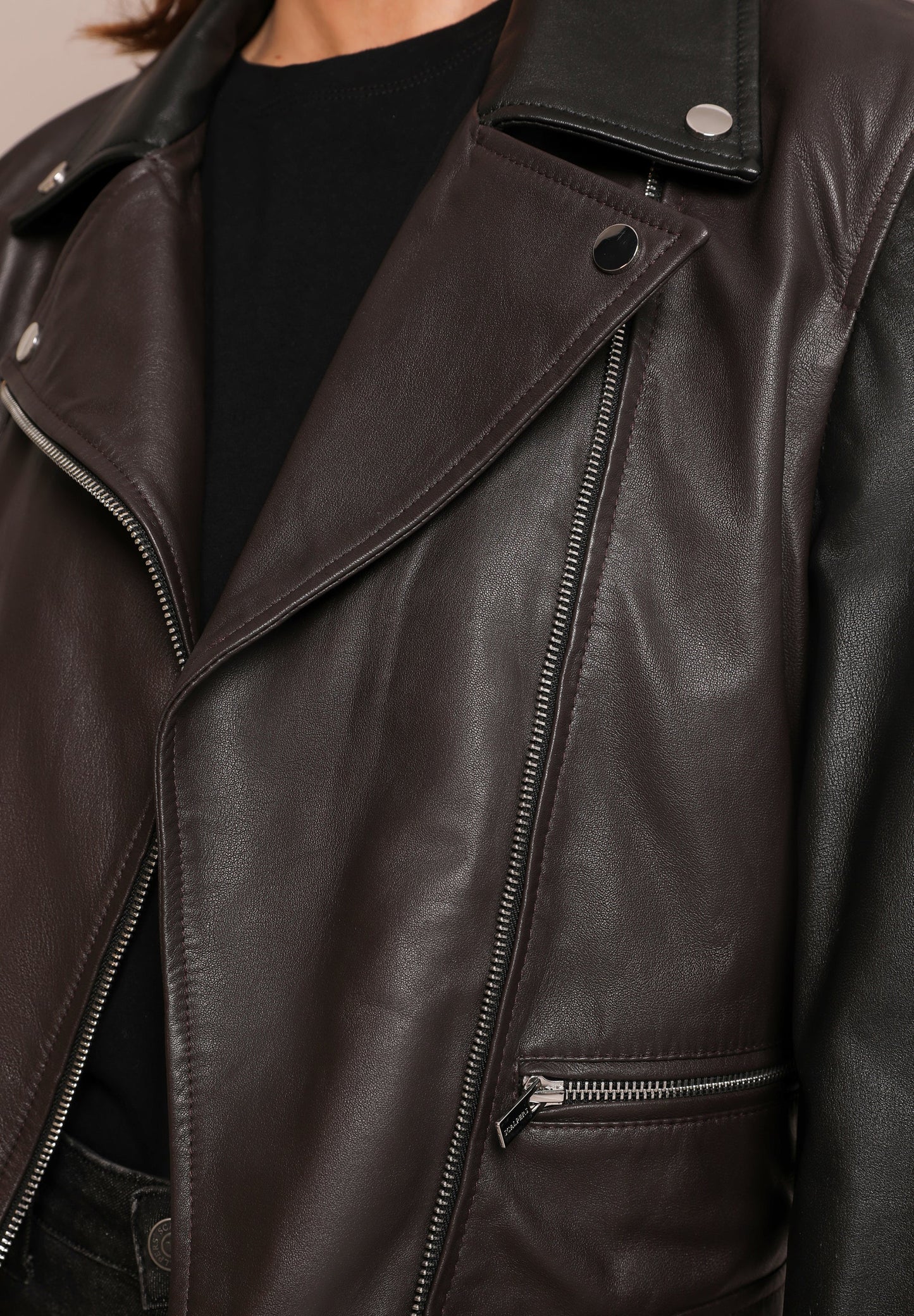 TWO-TONE BIKER JACKET