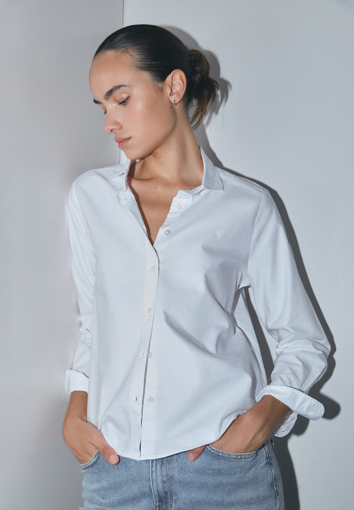 CAMISA OXFORD CUELLO BOTONES