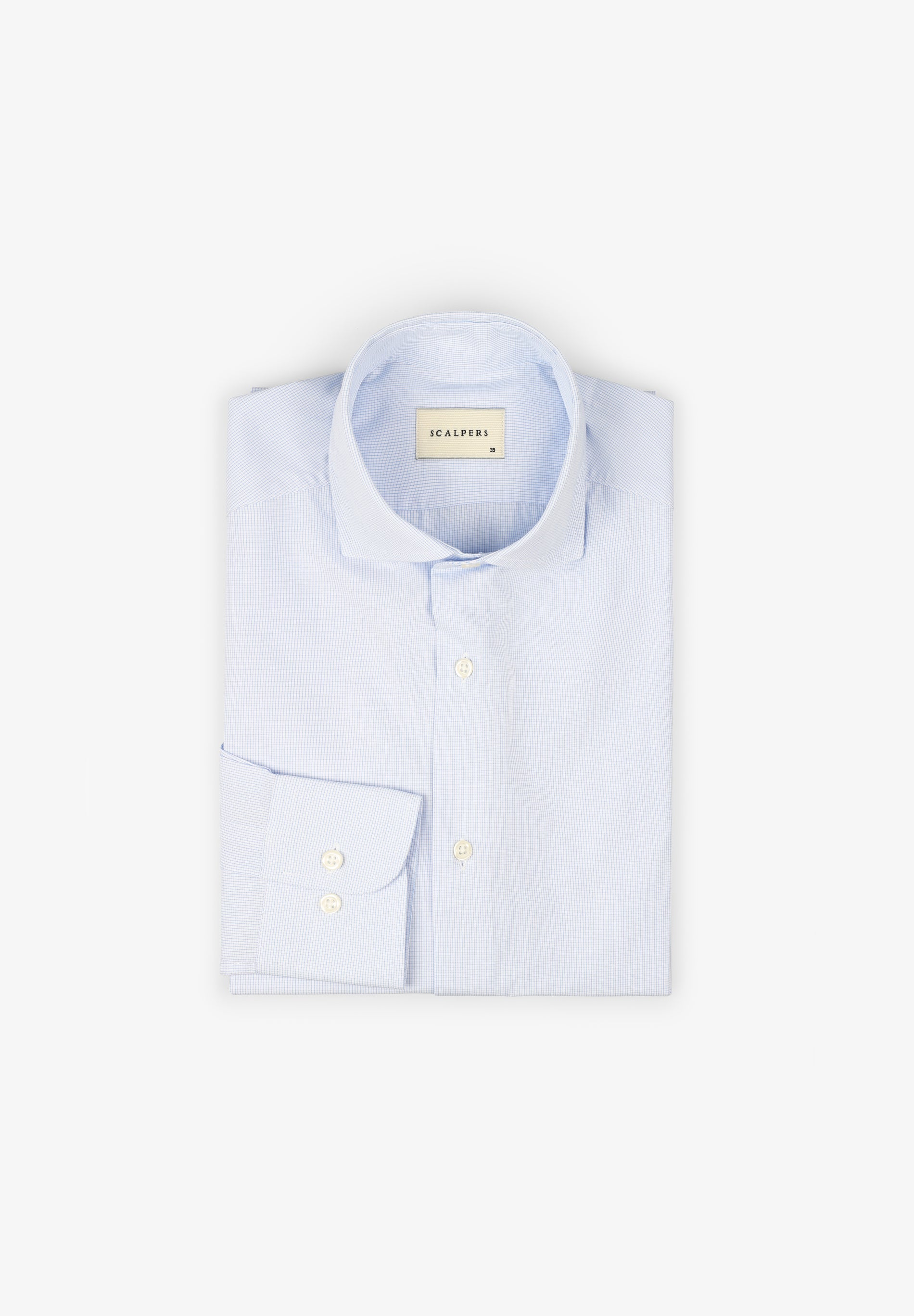 MIXED CUFF DRESS SHIRT