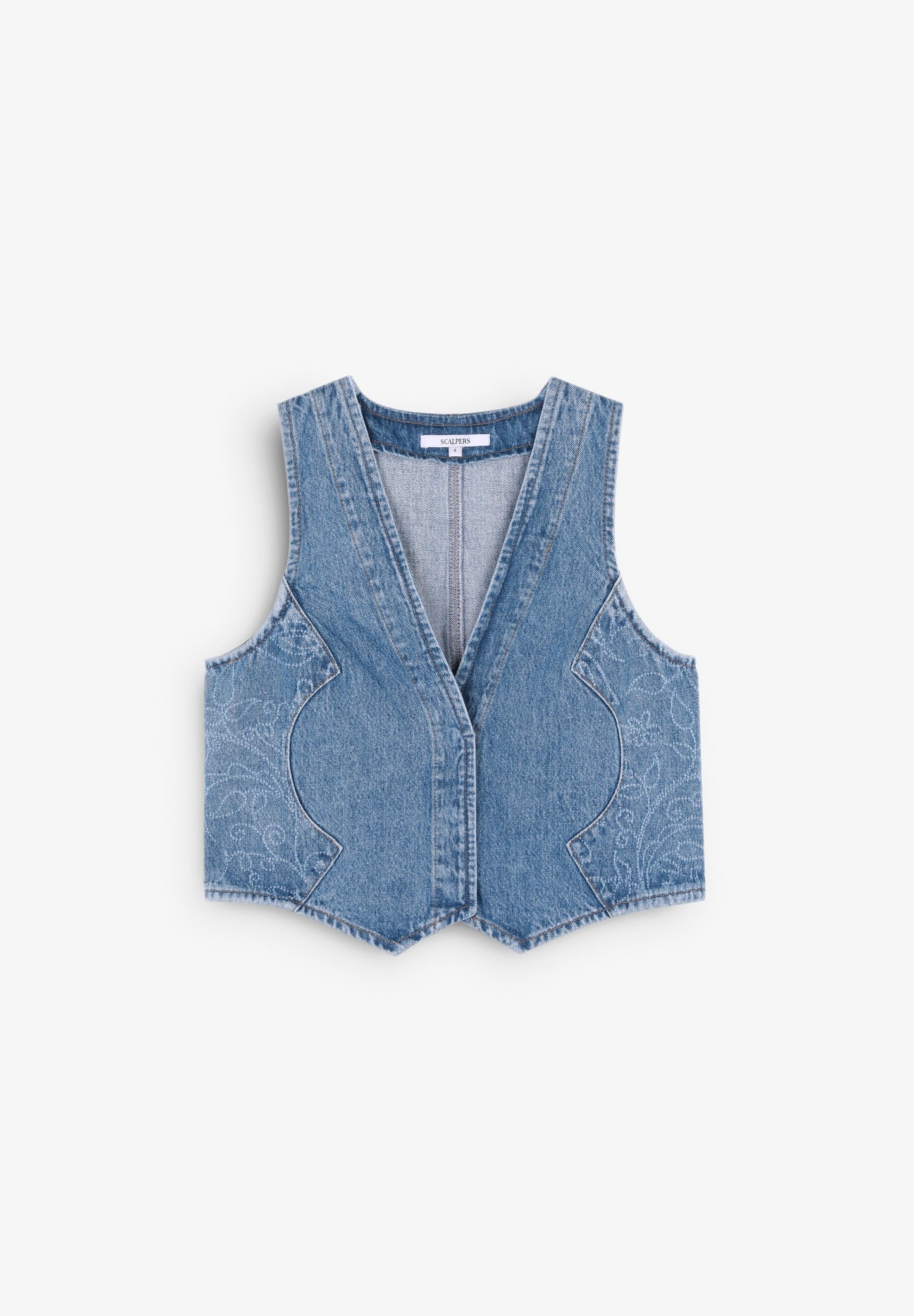 DENIM GILET TEXTUUR