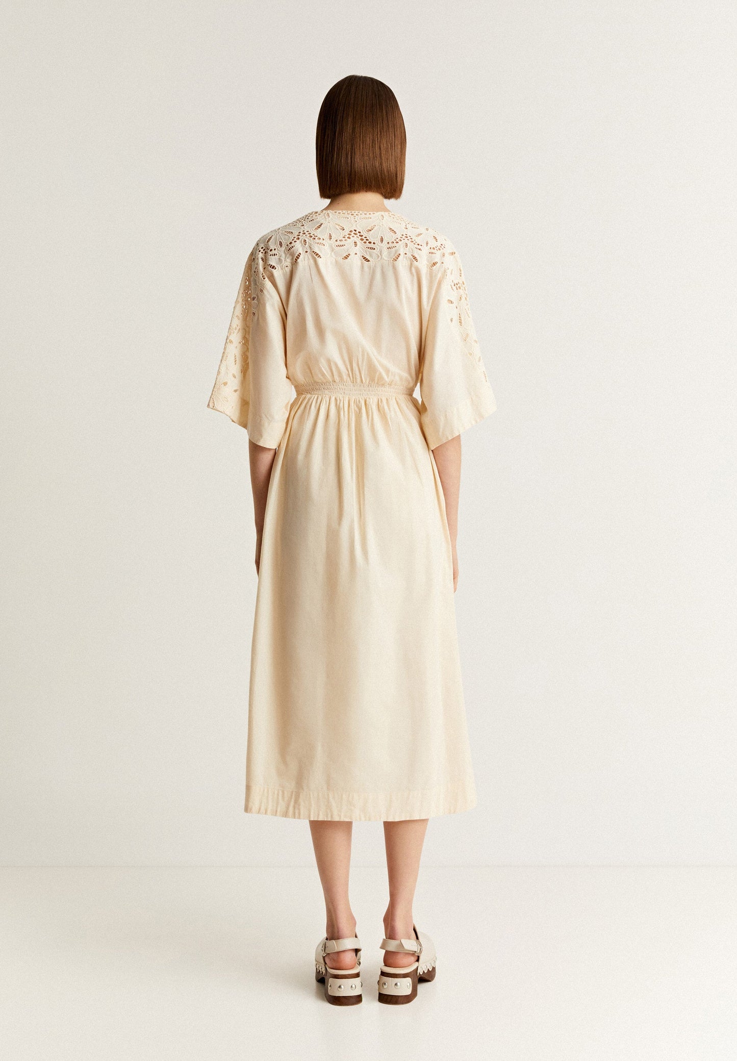 MIDI DRESS WITH EMBROIDERY