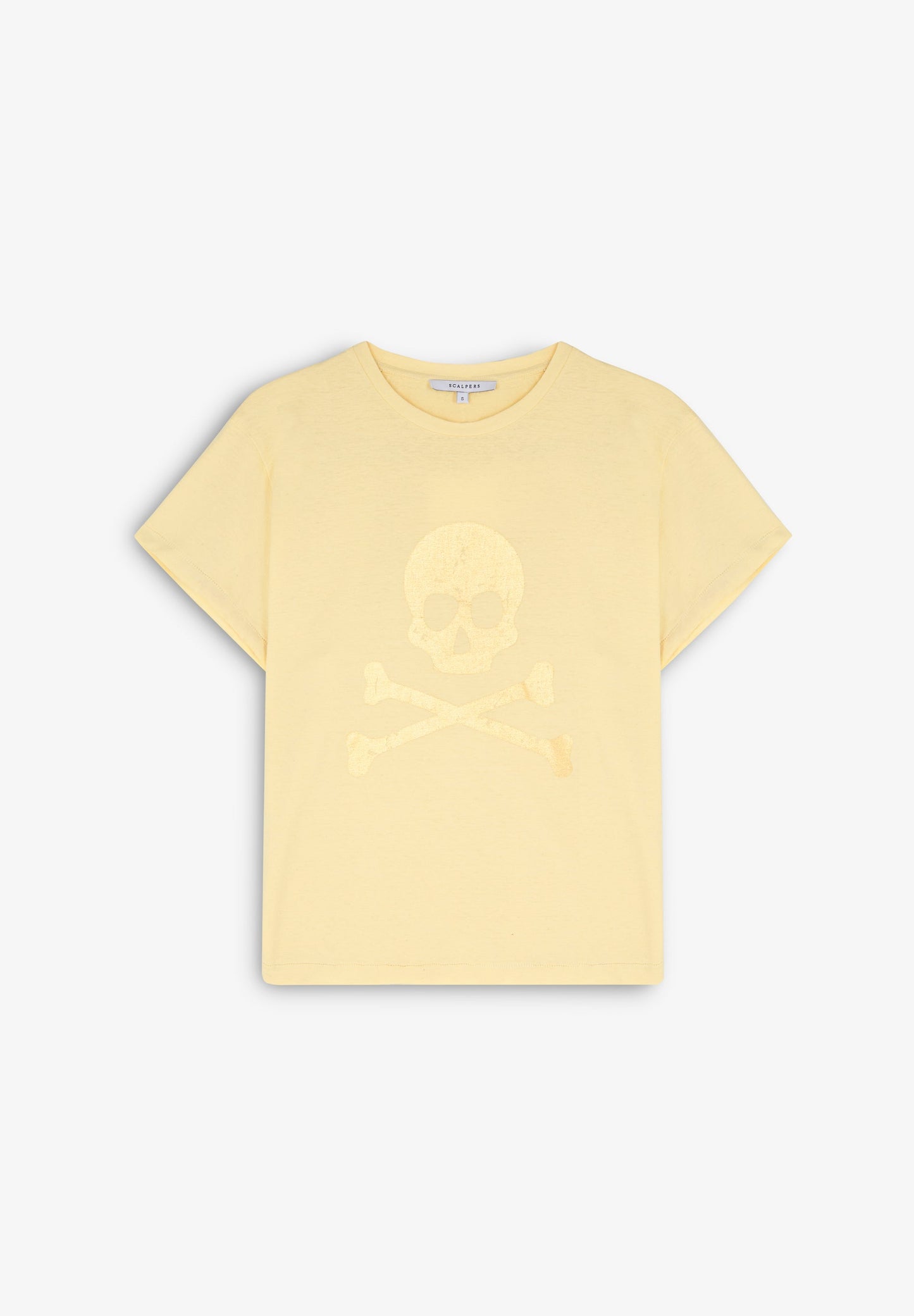 T-SHIRT WITH FOIL SKULL