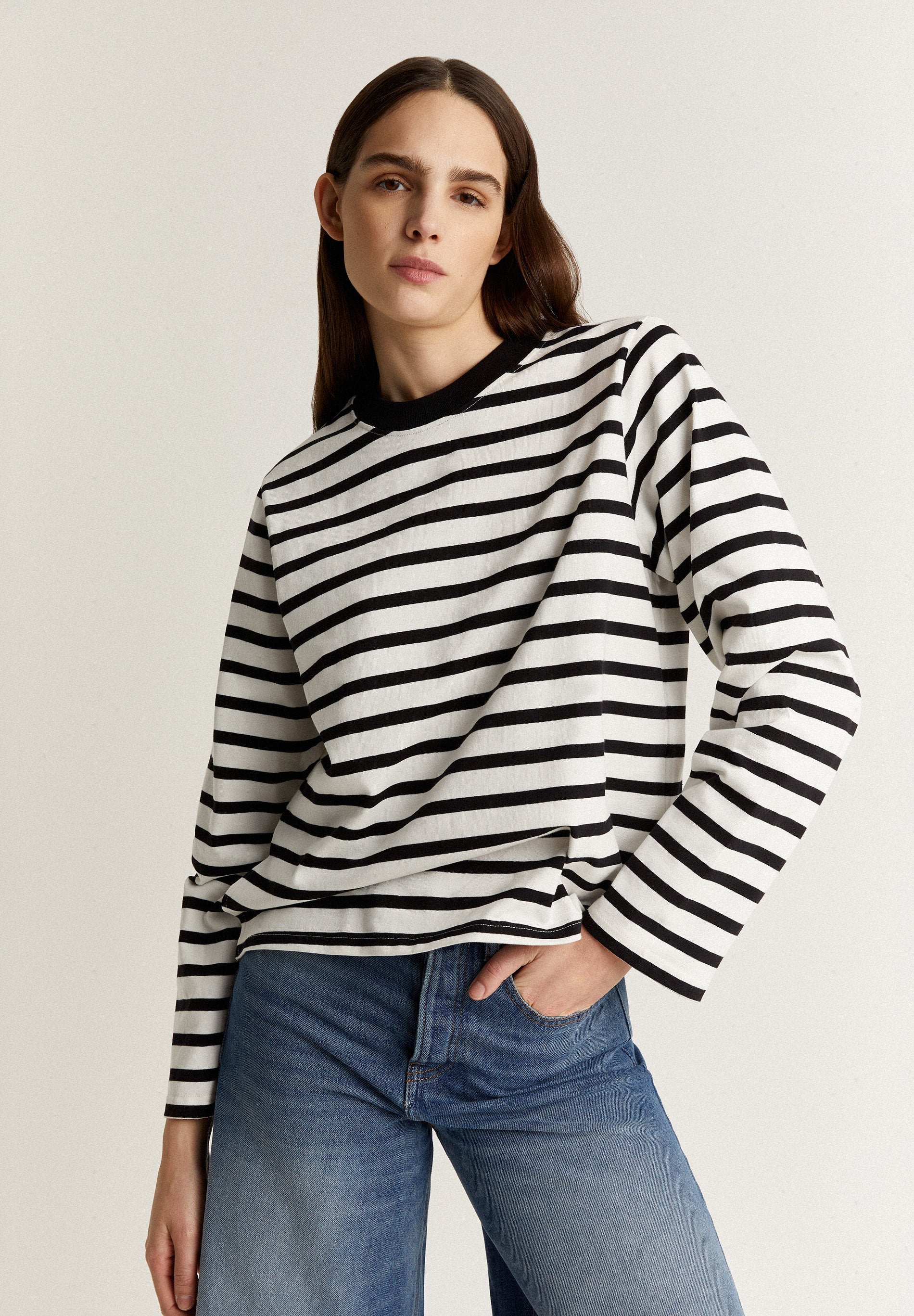 LONG SLEEVE STRIPED T-SHIRT