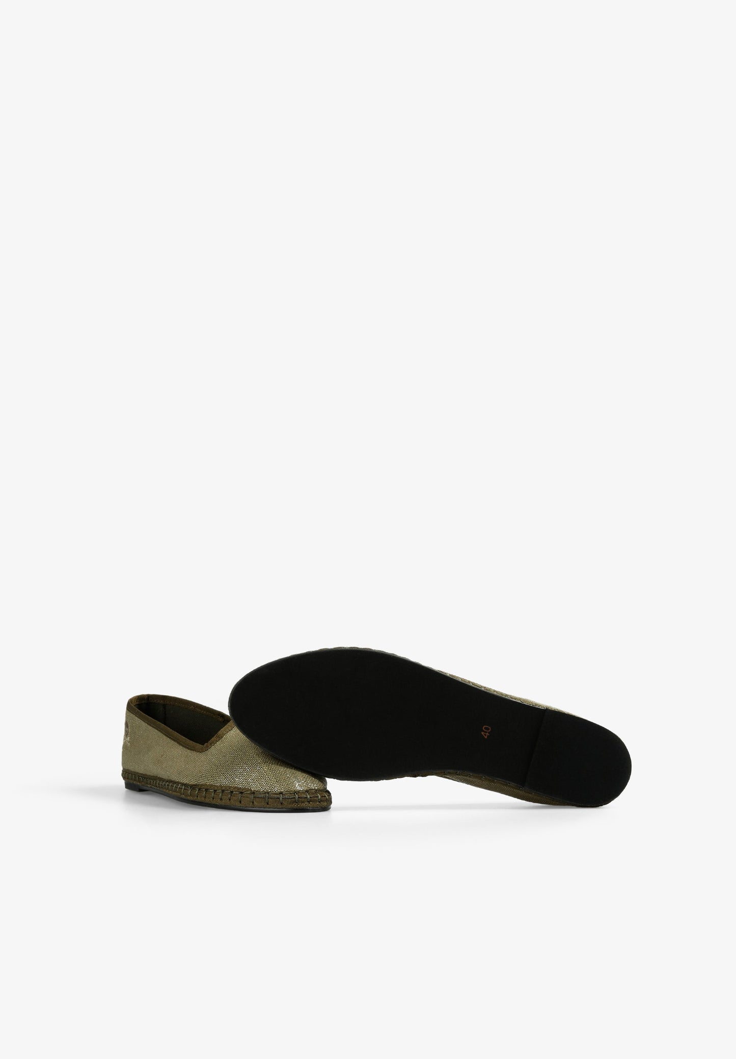 SLIPPERS WITH LUREX DETAIL