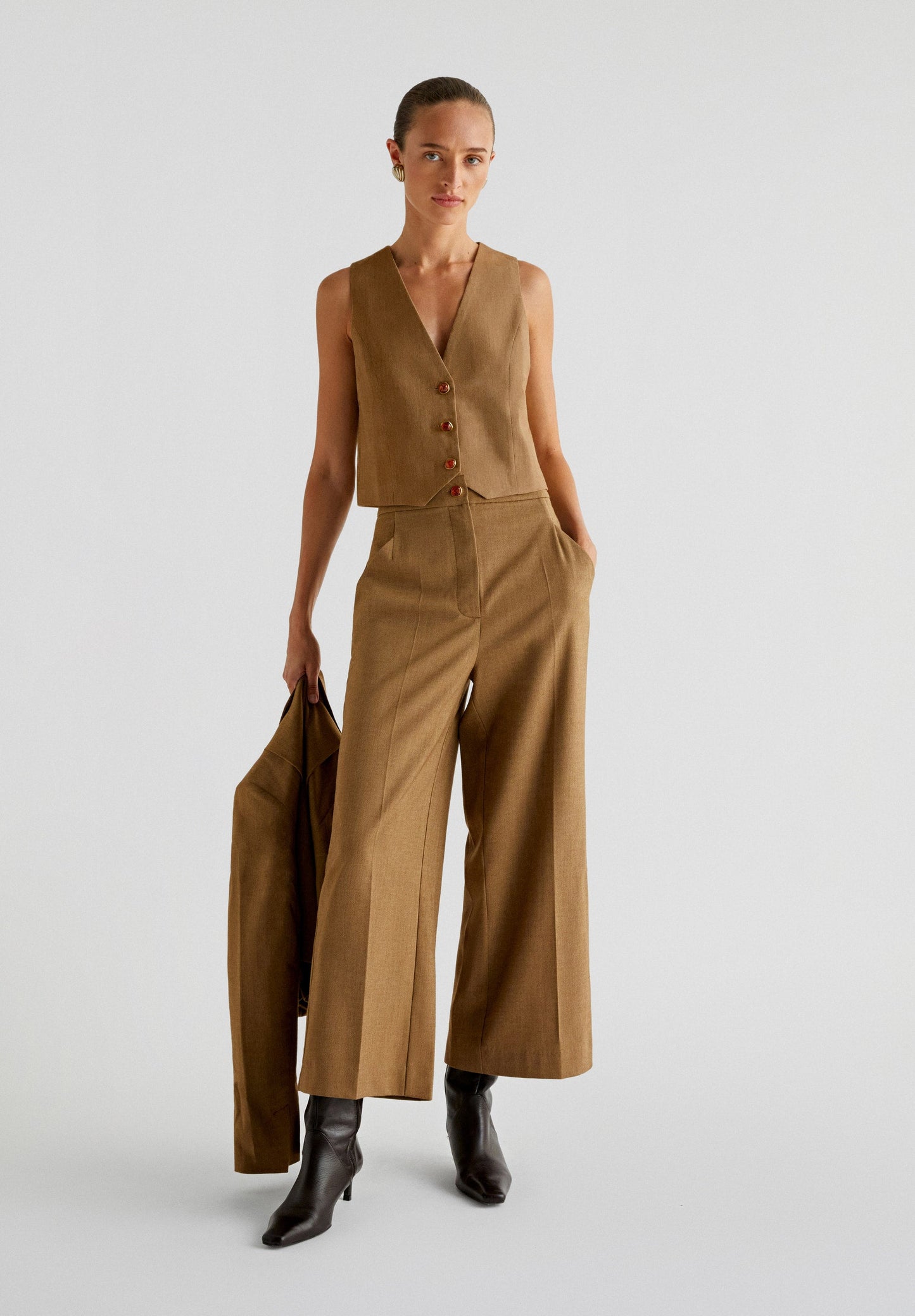 CARAMEL BUTTON PANT