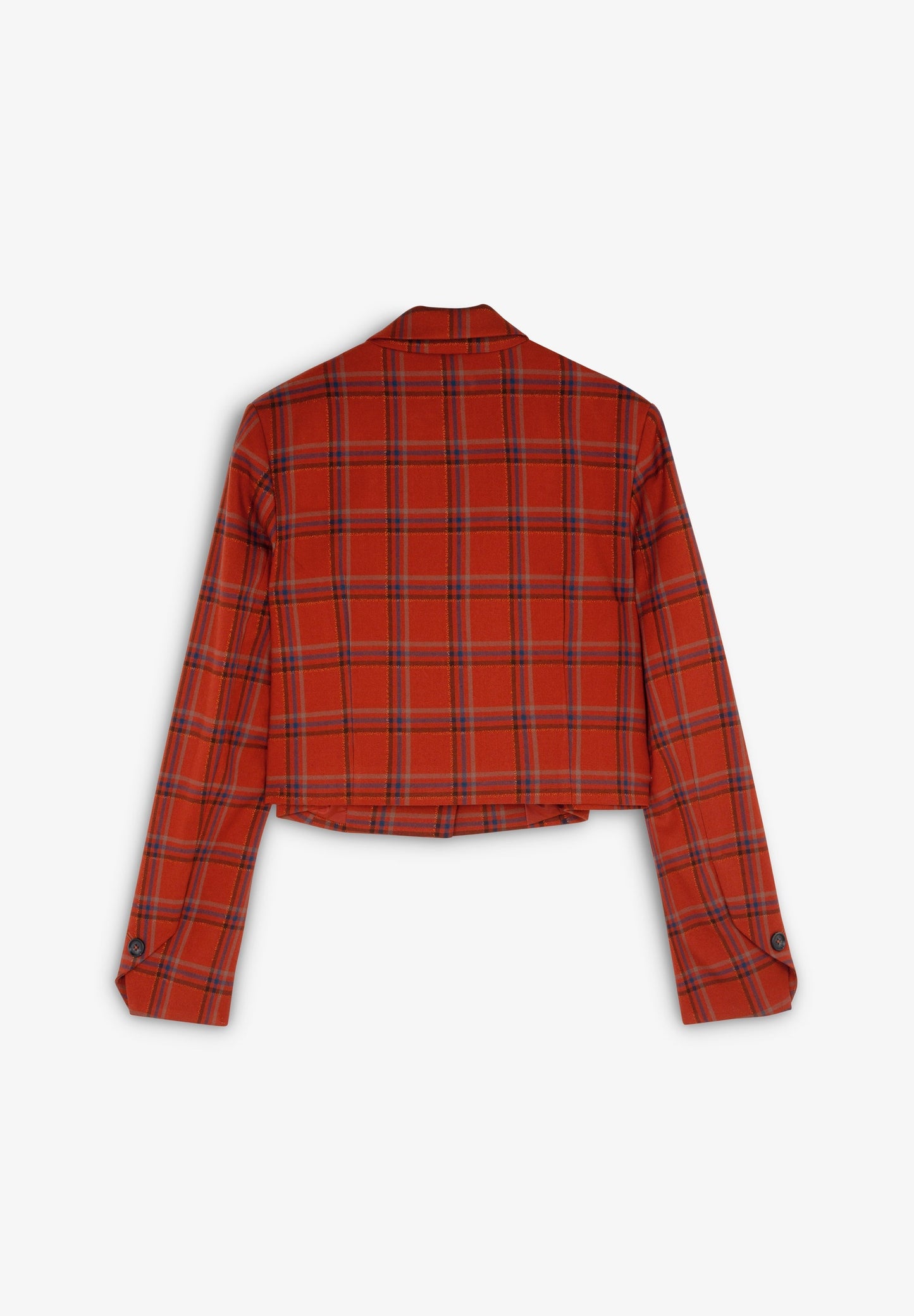 TERRACOTTA CHECK BLAZER