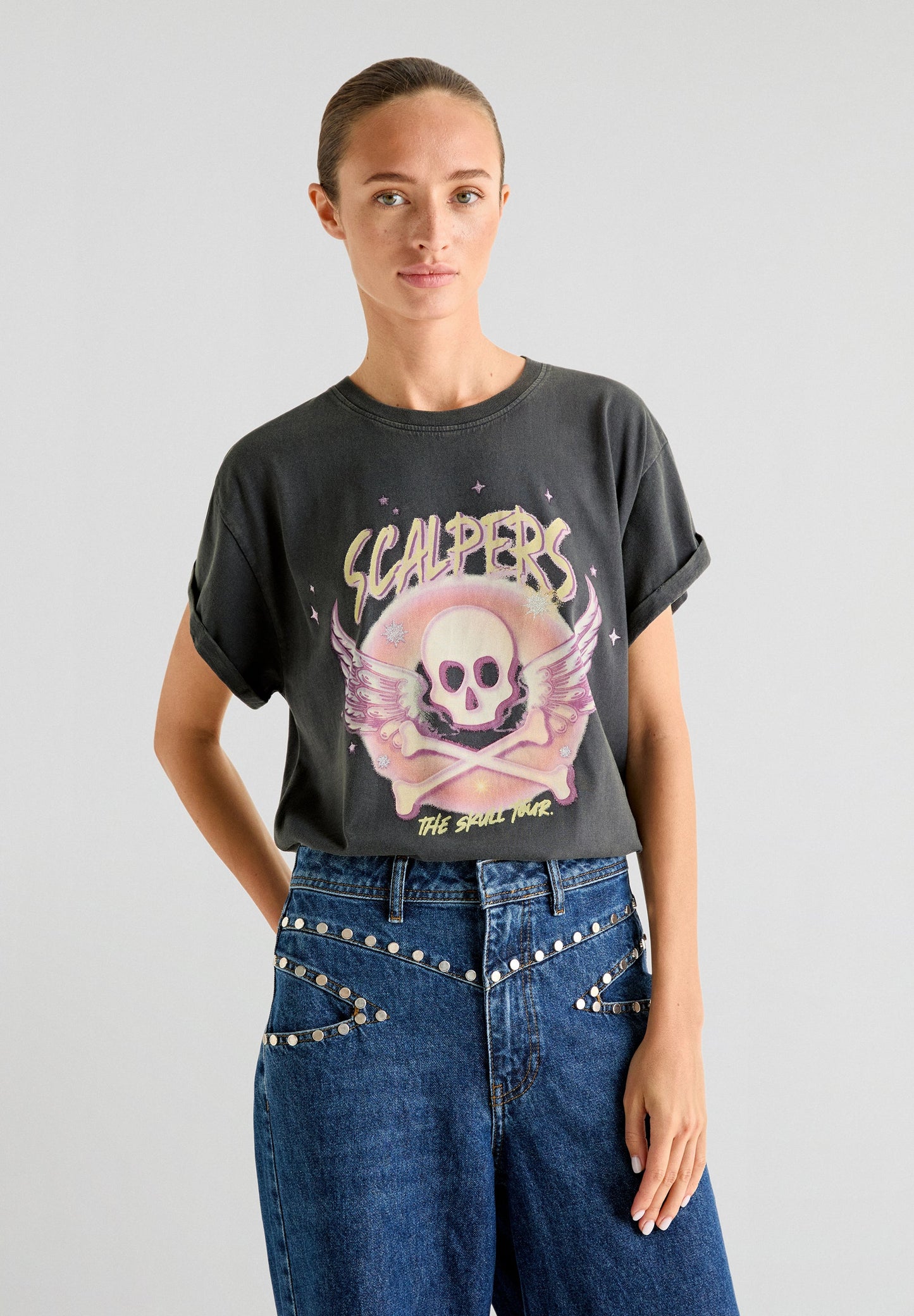 SPRAY SKULL TEE