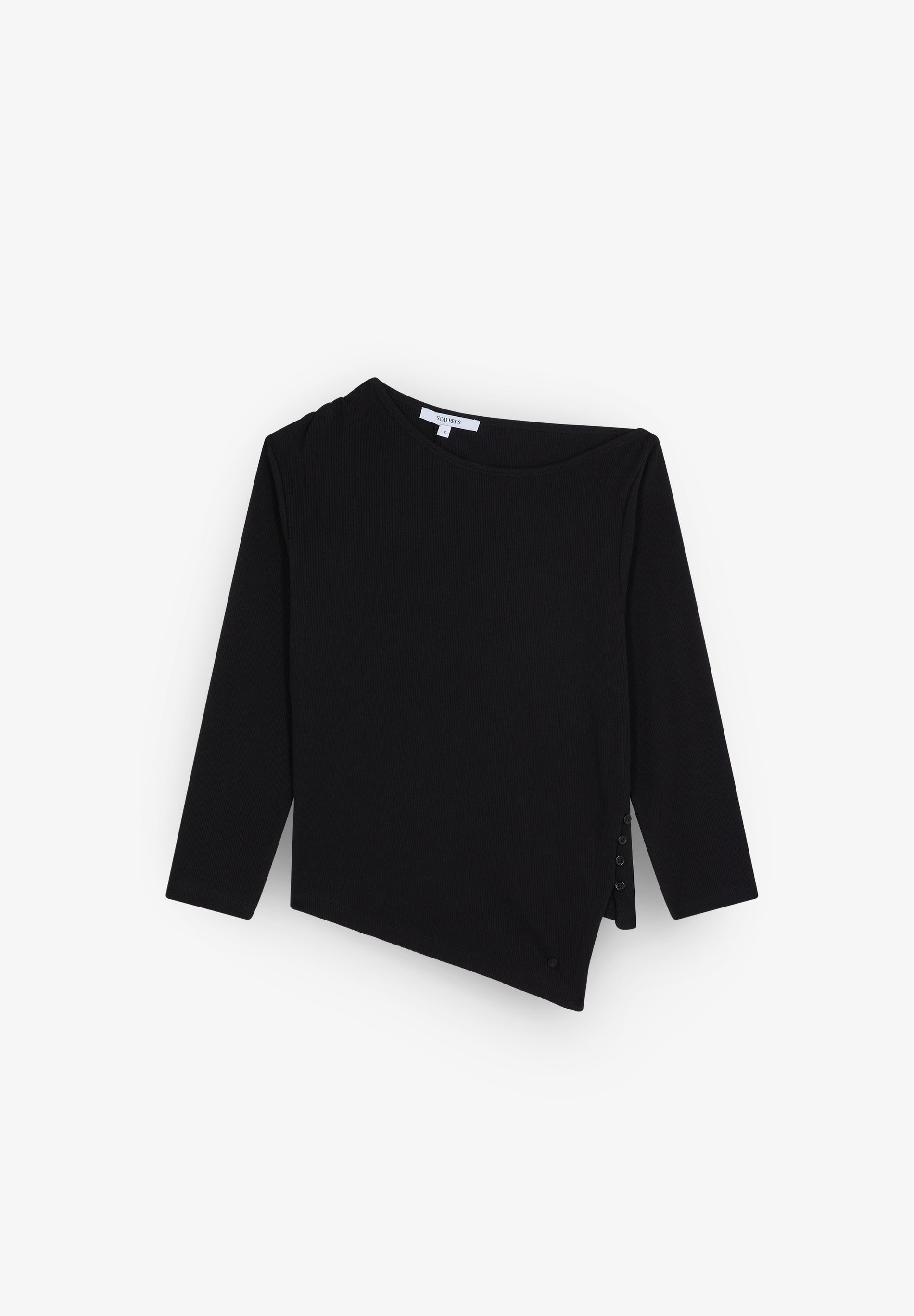 BUTTONS RIB LS TEE