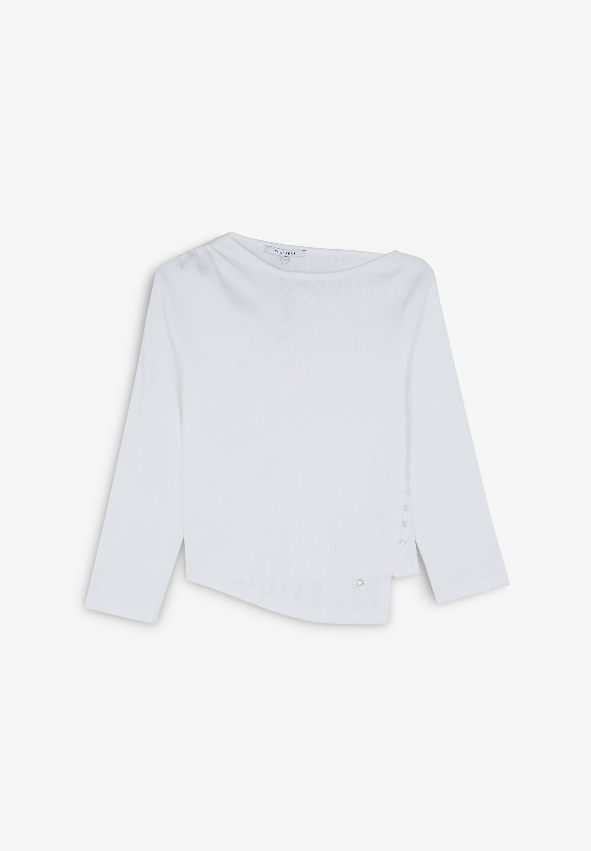 BUTTONS RIB LS TEE