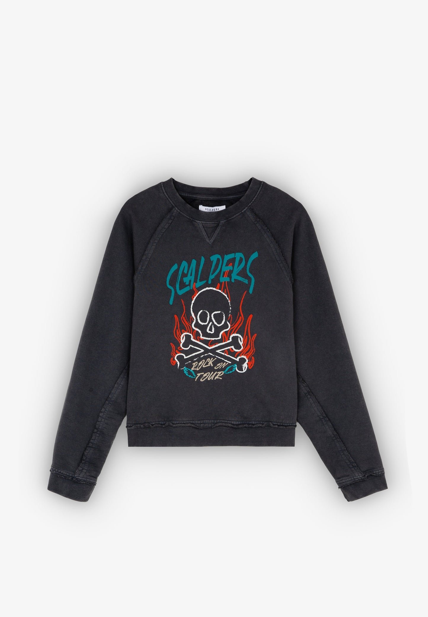 FLAME SKULL SWEATER