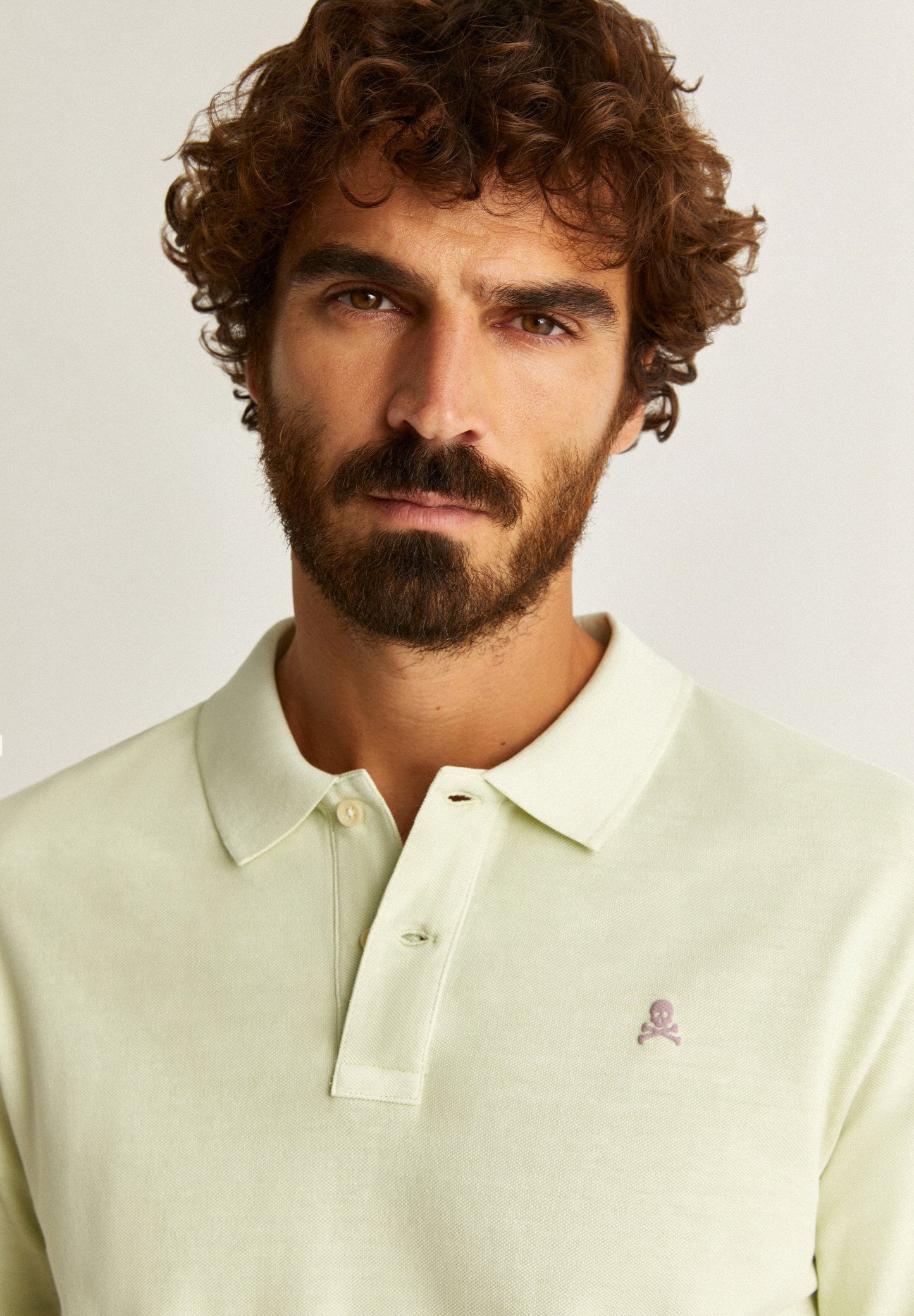 POLO SHIRT WITH CONTRAST SKULL