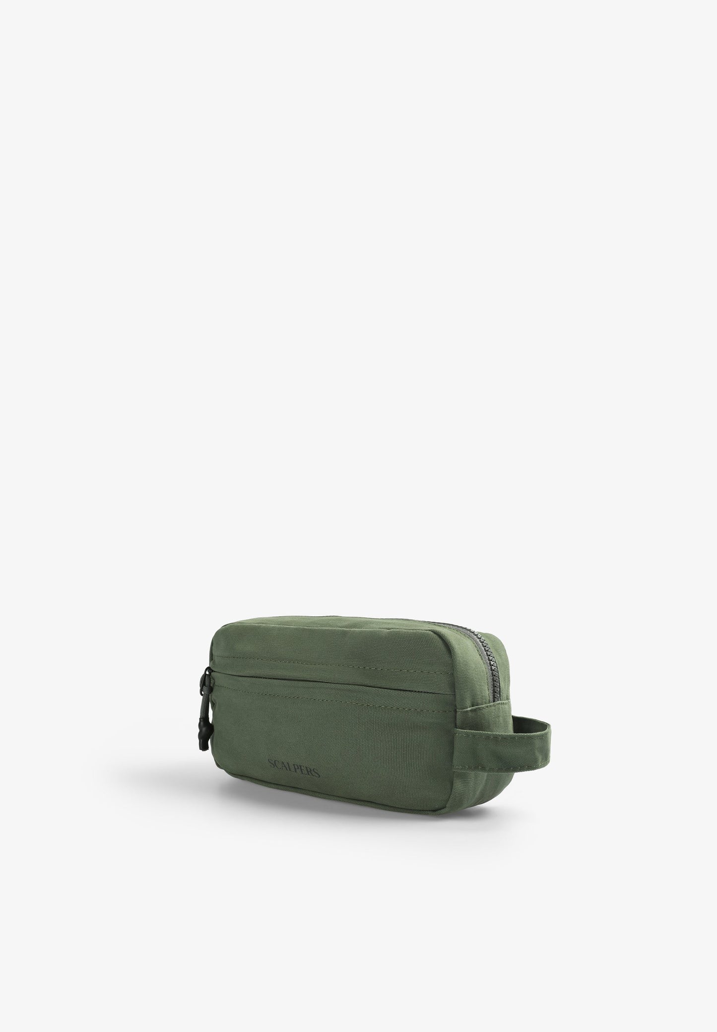 COTTON TOILETRY BAG WITH FRONT LOGO