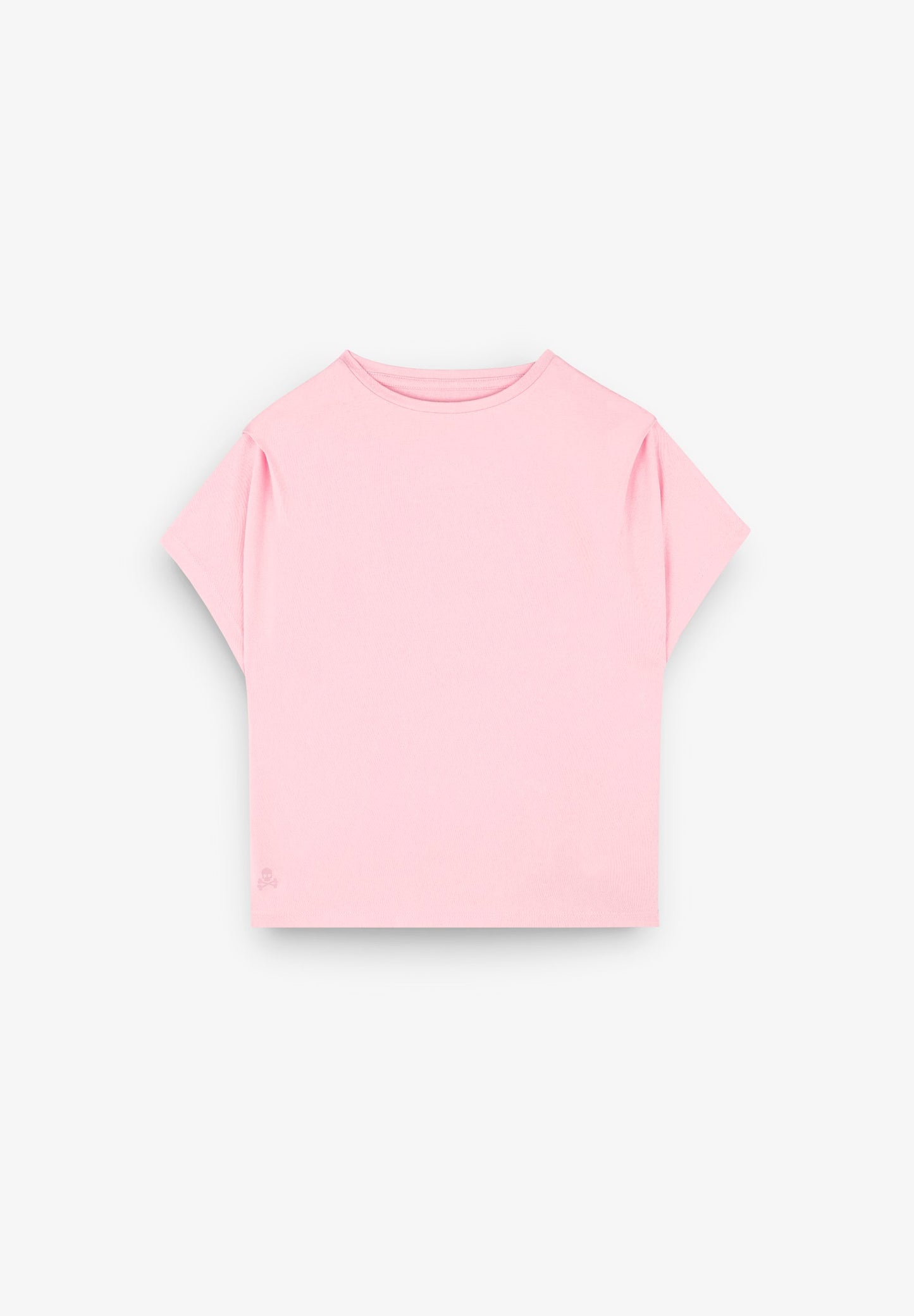 T-SHIRT WITH SHOULDER PLEAT