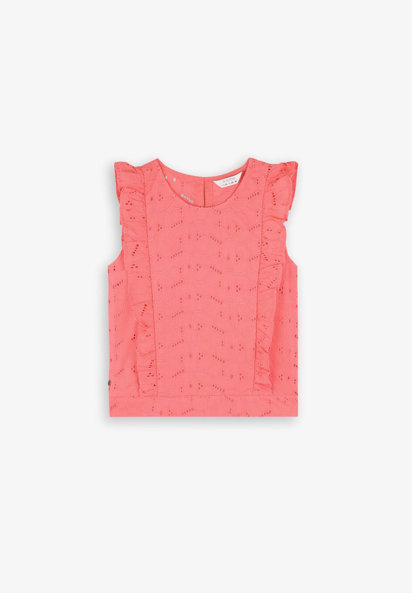 DIE-CUT TOP WITH RUFFLES