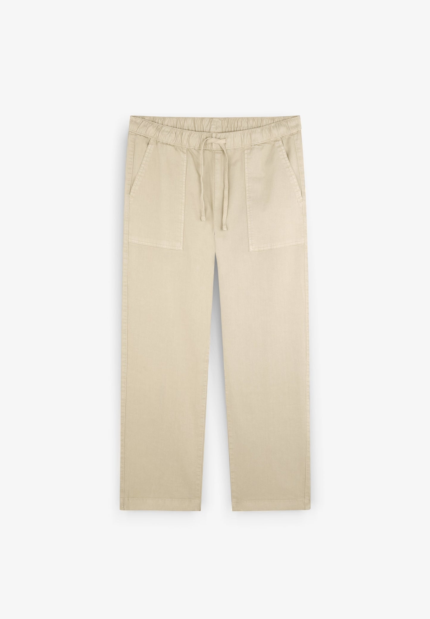 RELAXED FIT TROUSERS WITH ELASTICATED WAISTBAND