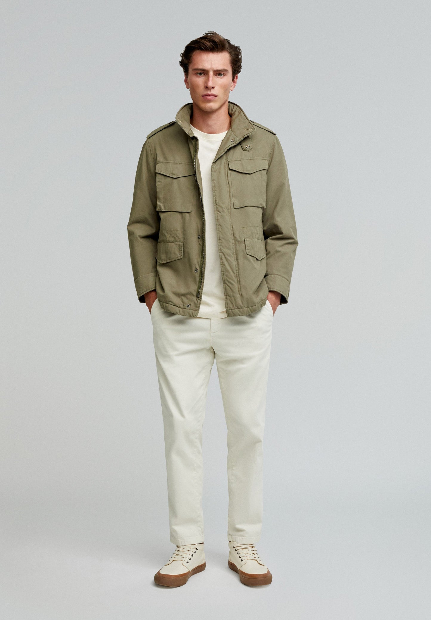 MILITARY JACKET WITH POCKETS