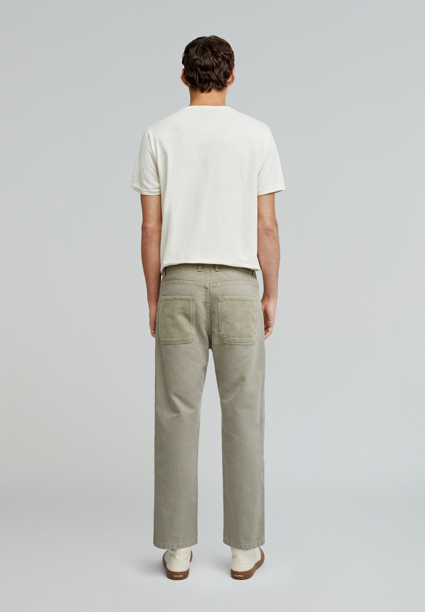 TROUSERS WITH CORDUROY DETAIL