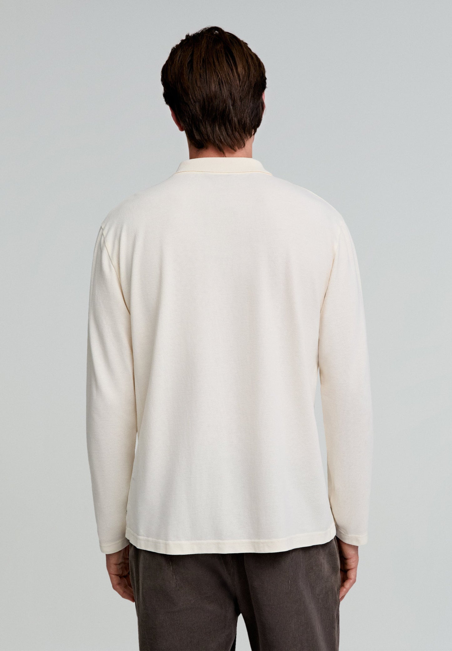 PIQUE CARDIGAN LS POLO