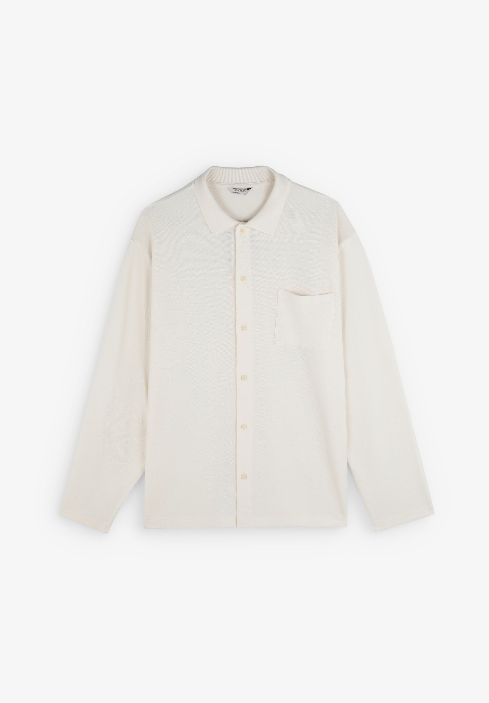 PIQUE CARDIGAN LS BT POLO