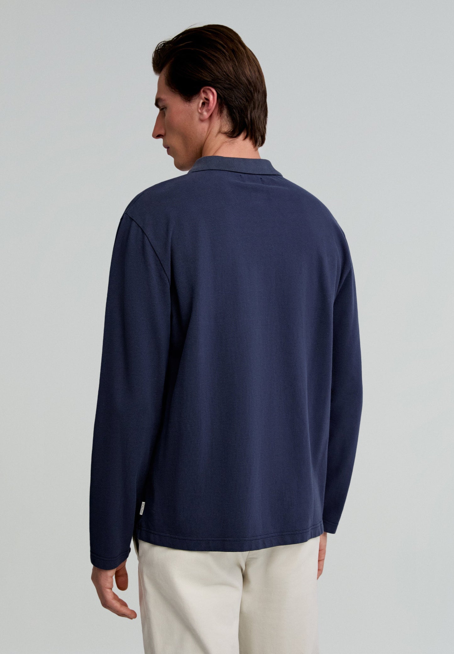 PIQUE CARDIGAN LS POLO