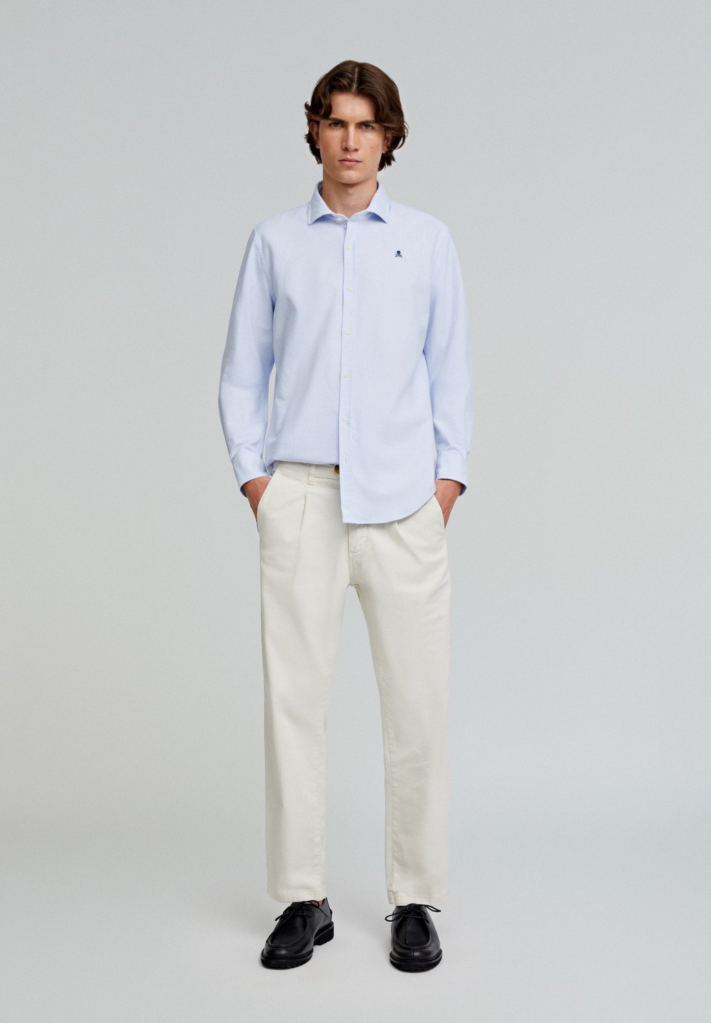 OXFORD PEACH F SHIRT