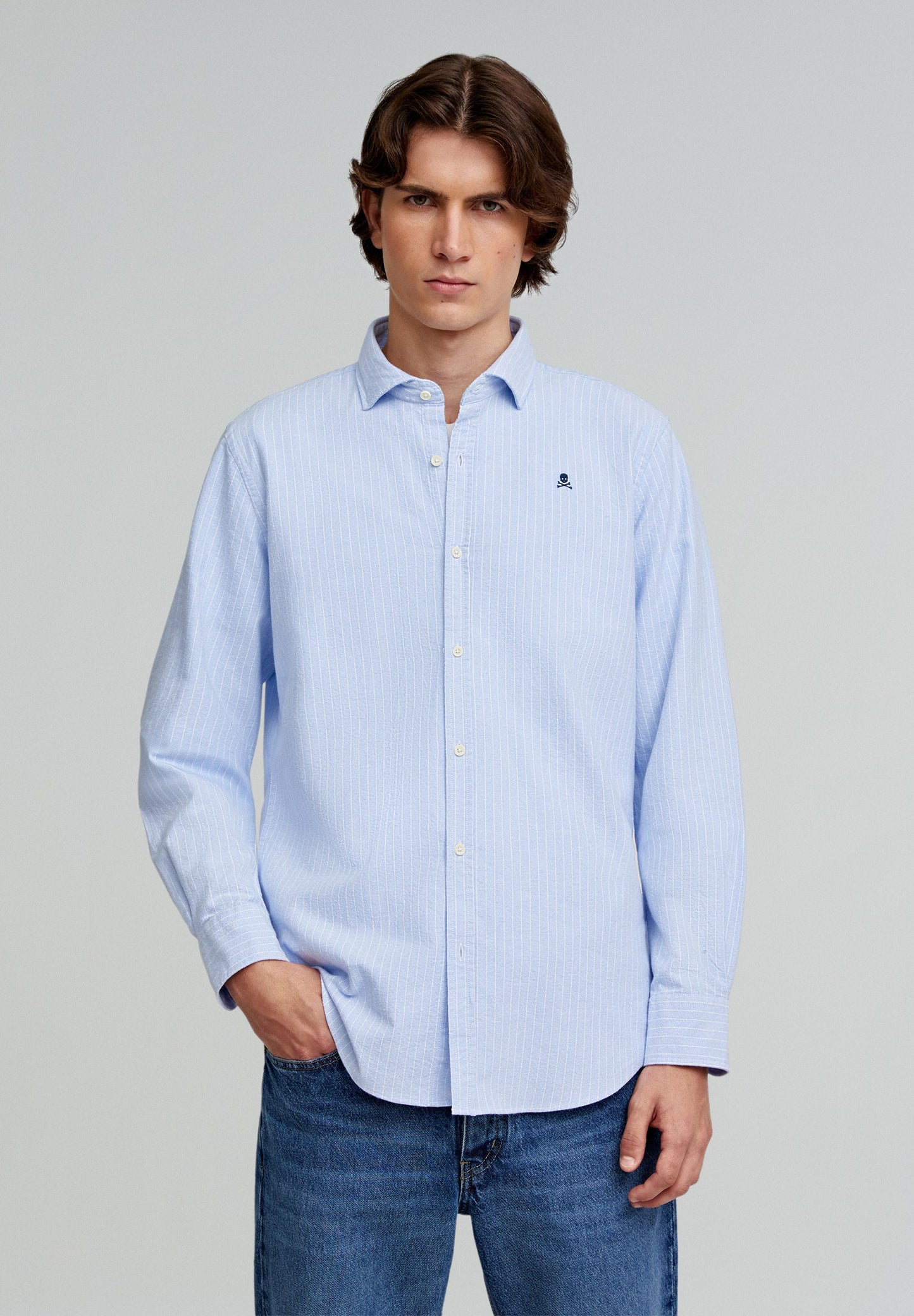 OXFORD PEACH F SHIRT