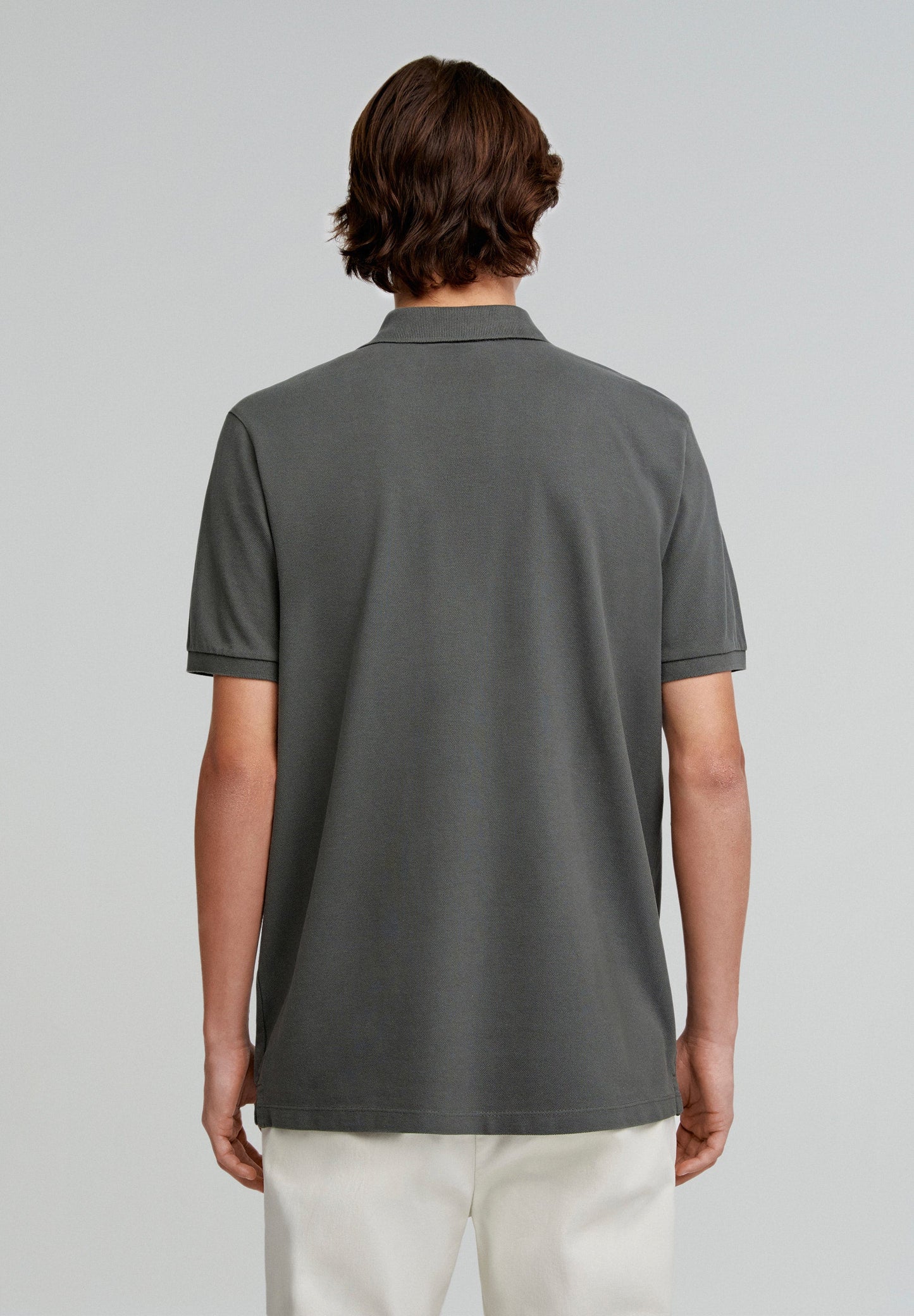 BASIC POLO SHIRT WITH SKULL DETAIL