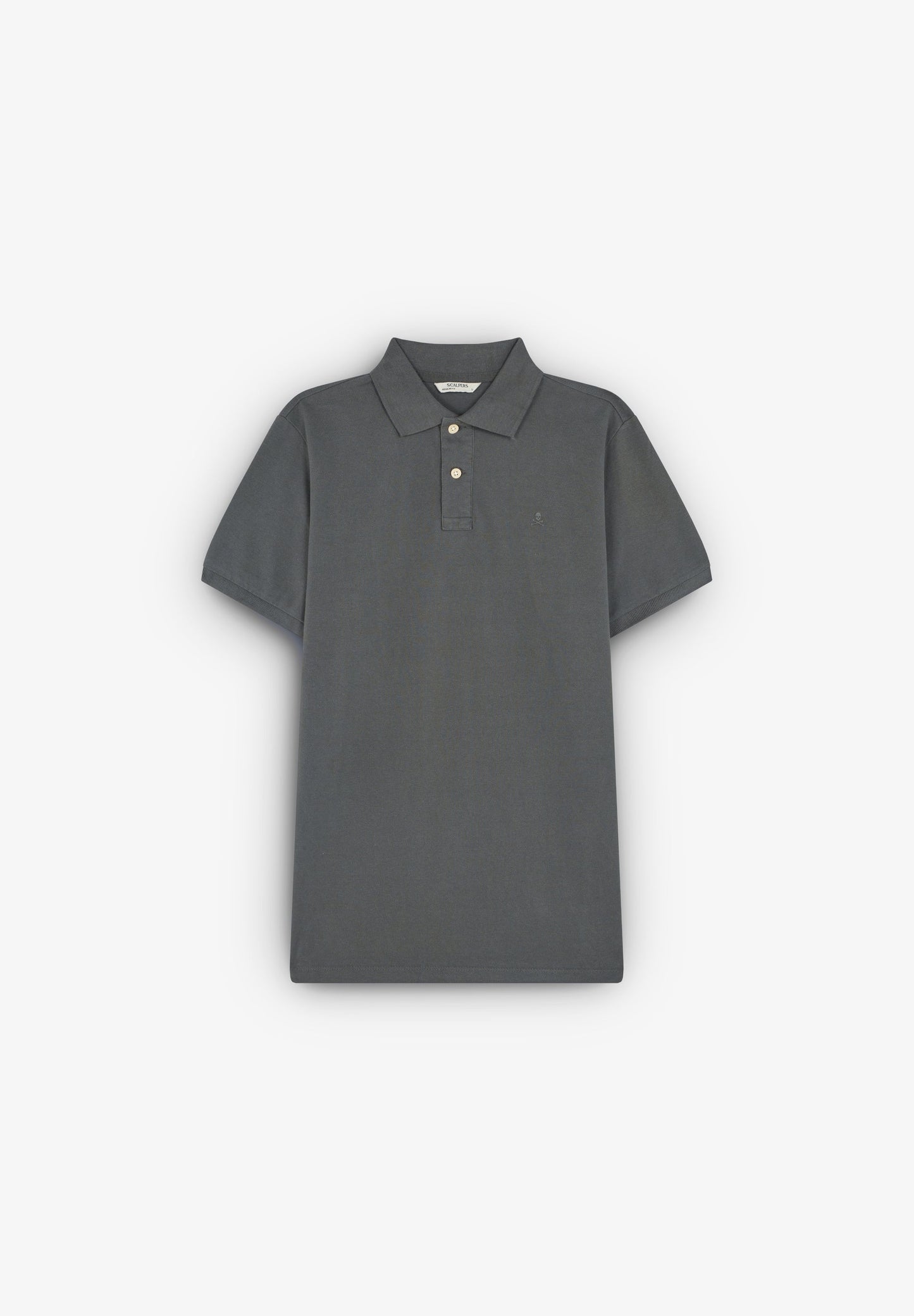 BASIC POLO SHIRT WITH SKULL DETAIL