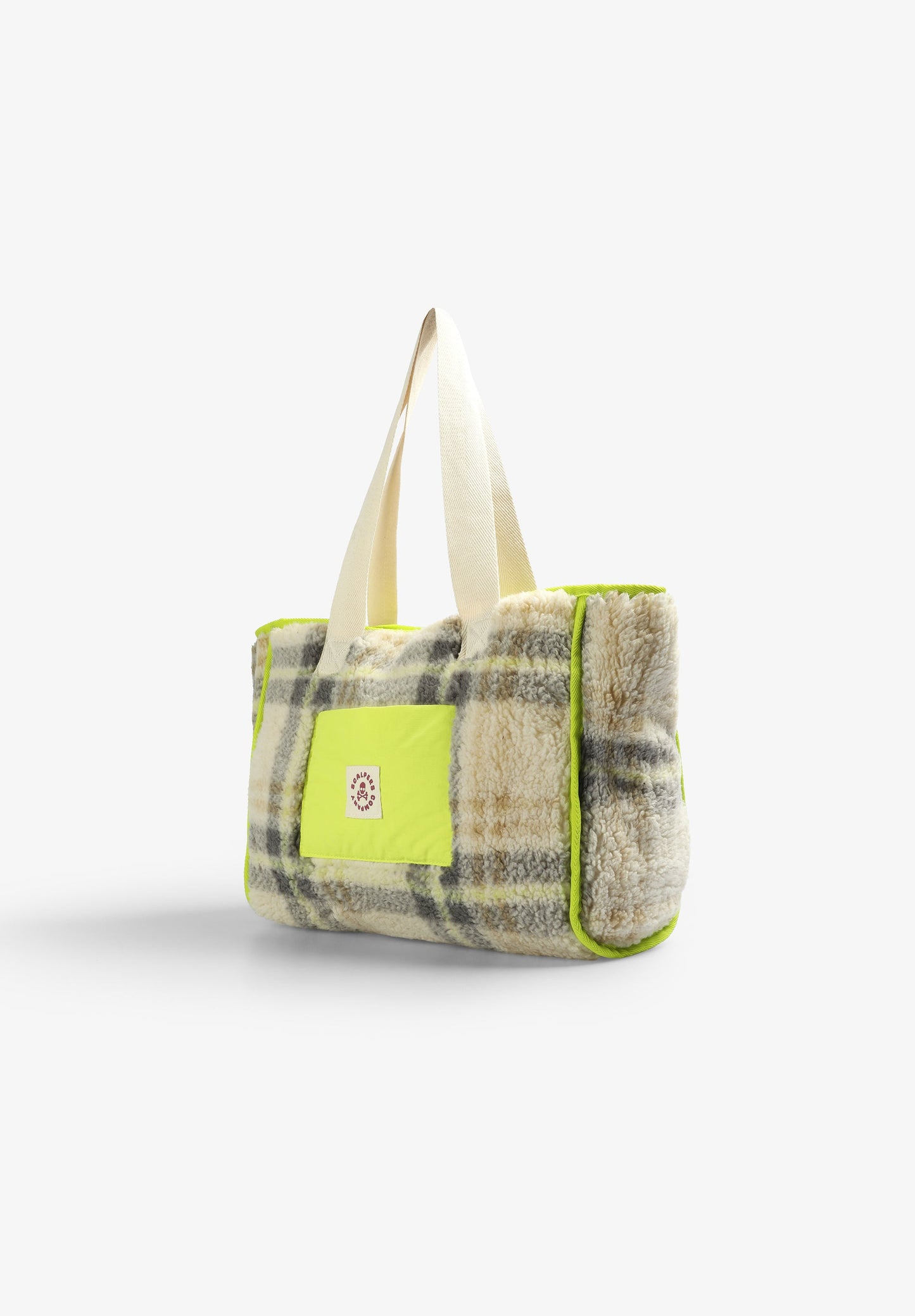 CHECKED FLEECE BAG