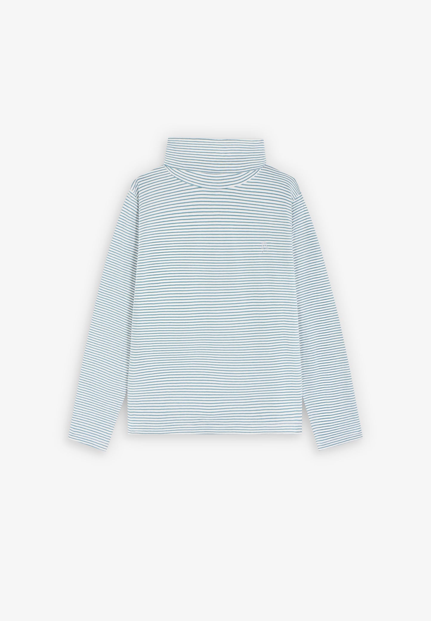 STRIPED COLLARED T-SHIRT