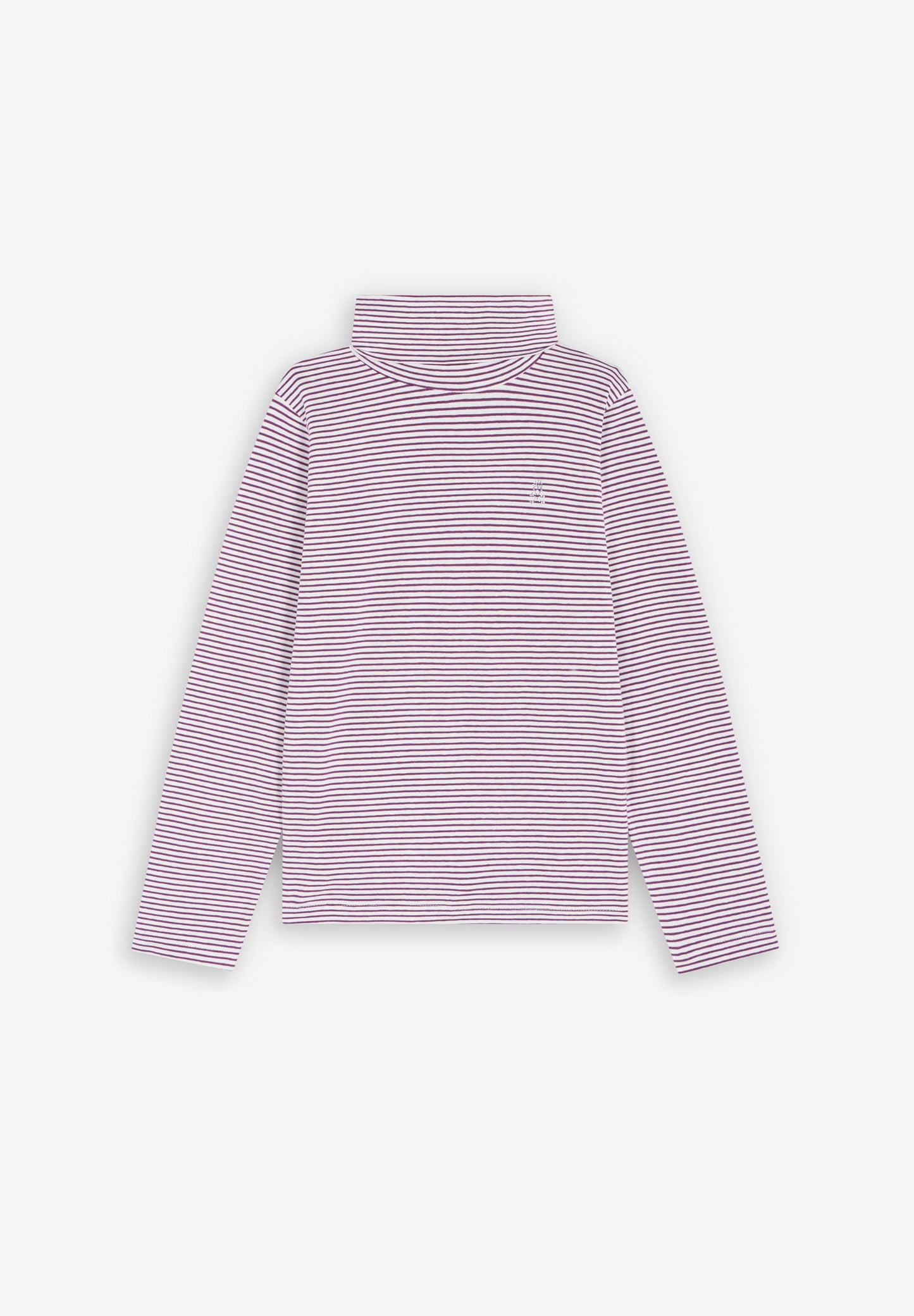 STRIPED COLLARED T-SHIRT