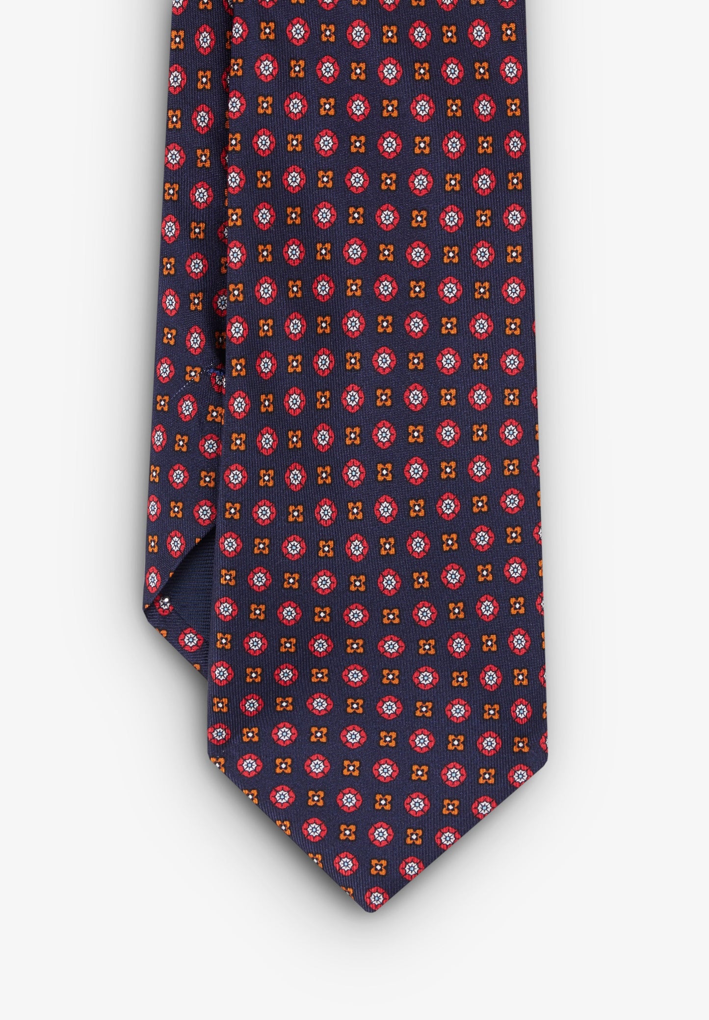 TIE WITH CONTRAST MOTIFS
