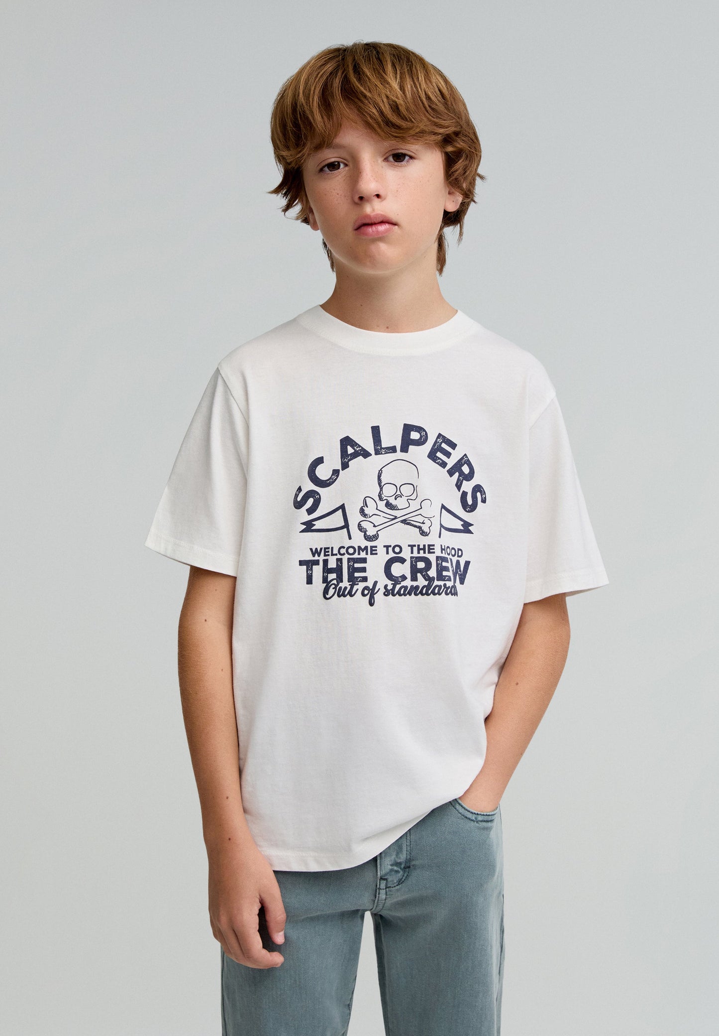 SKULL CREW TEE KIDS