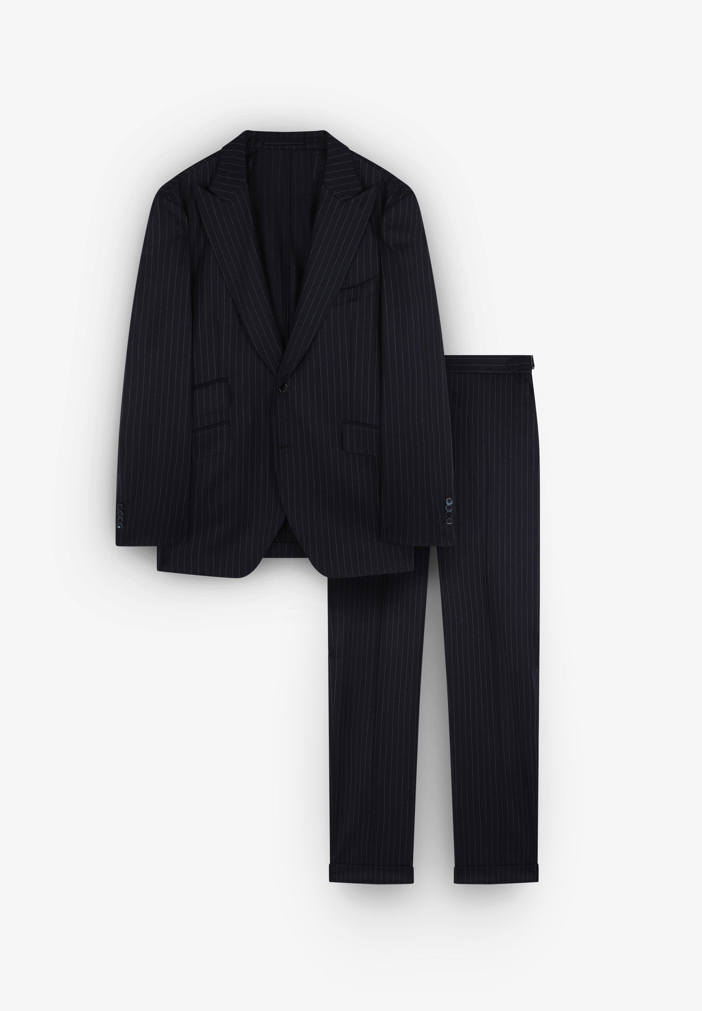 TRAJE AZUL LANA RAYAS