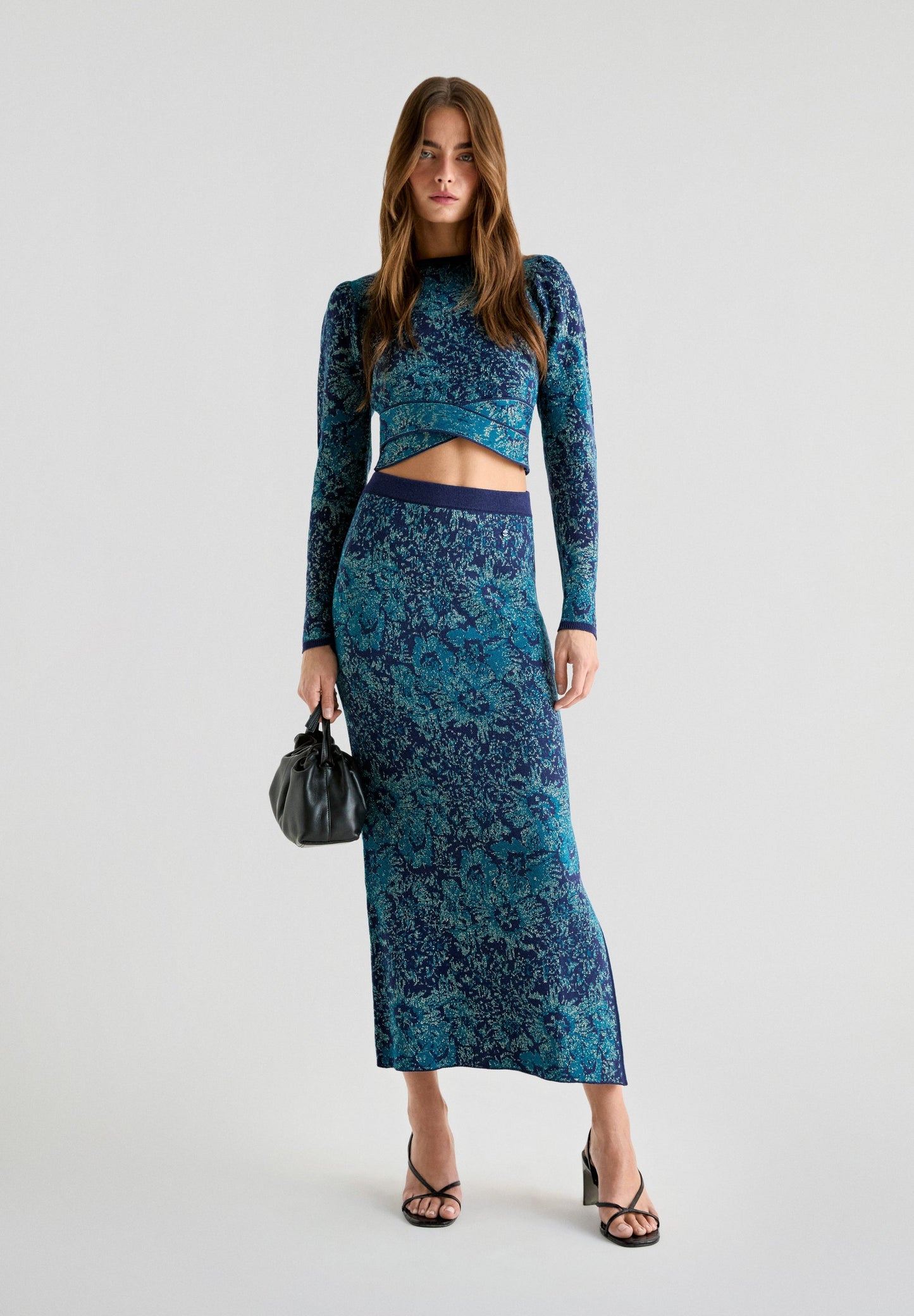 JAC KNIT LUREX SKIRT