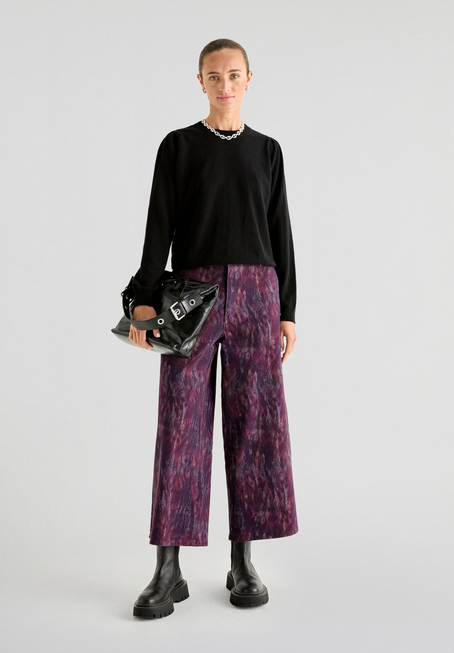 CHINO WIDE PRINT PANT